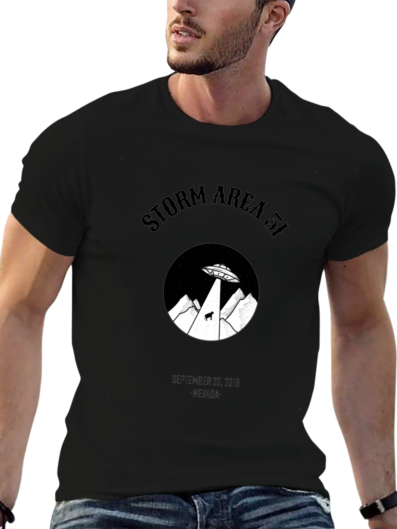 Storm Area 51 Black Graphic Tee