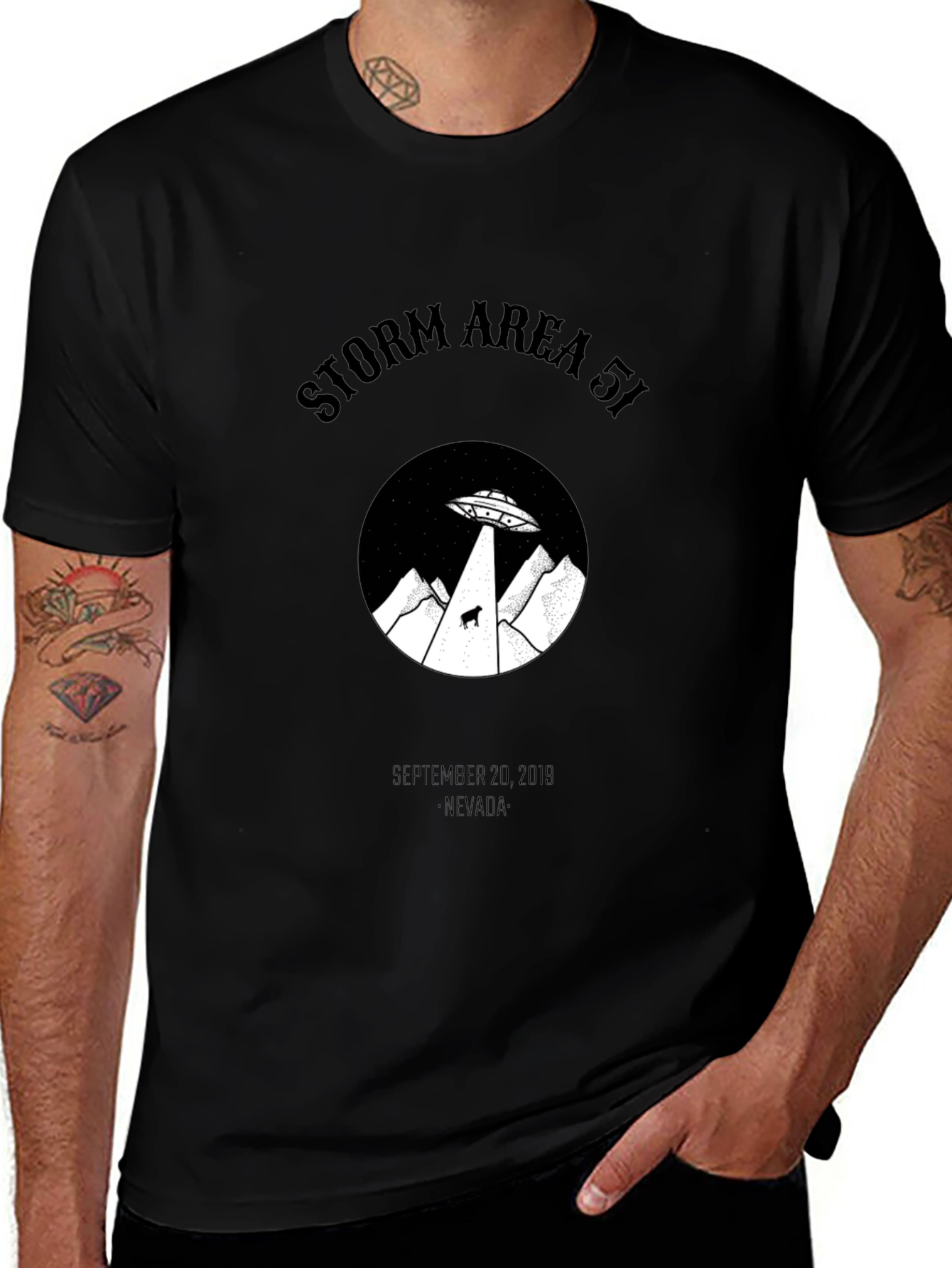 Storm Area 51 Black Graphic Tee