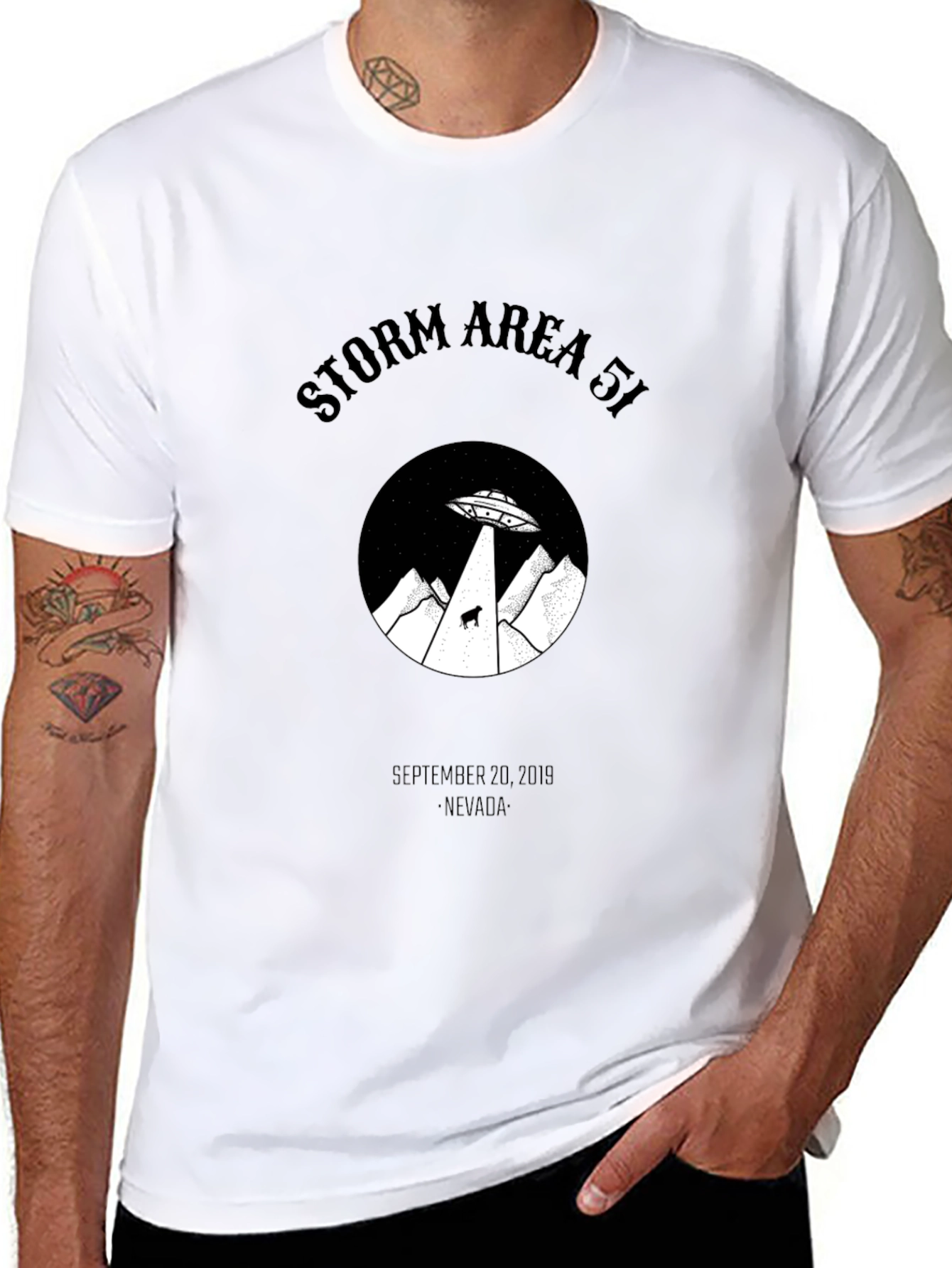 Storm Area 51 Black Graphic Tee