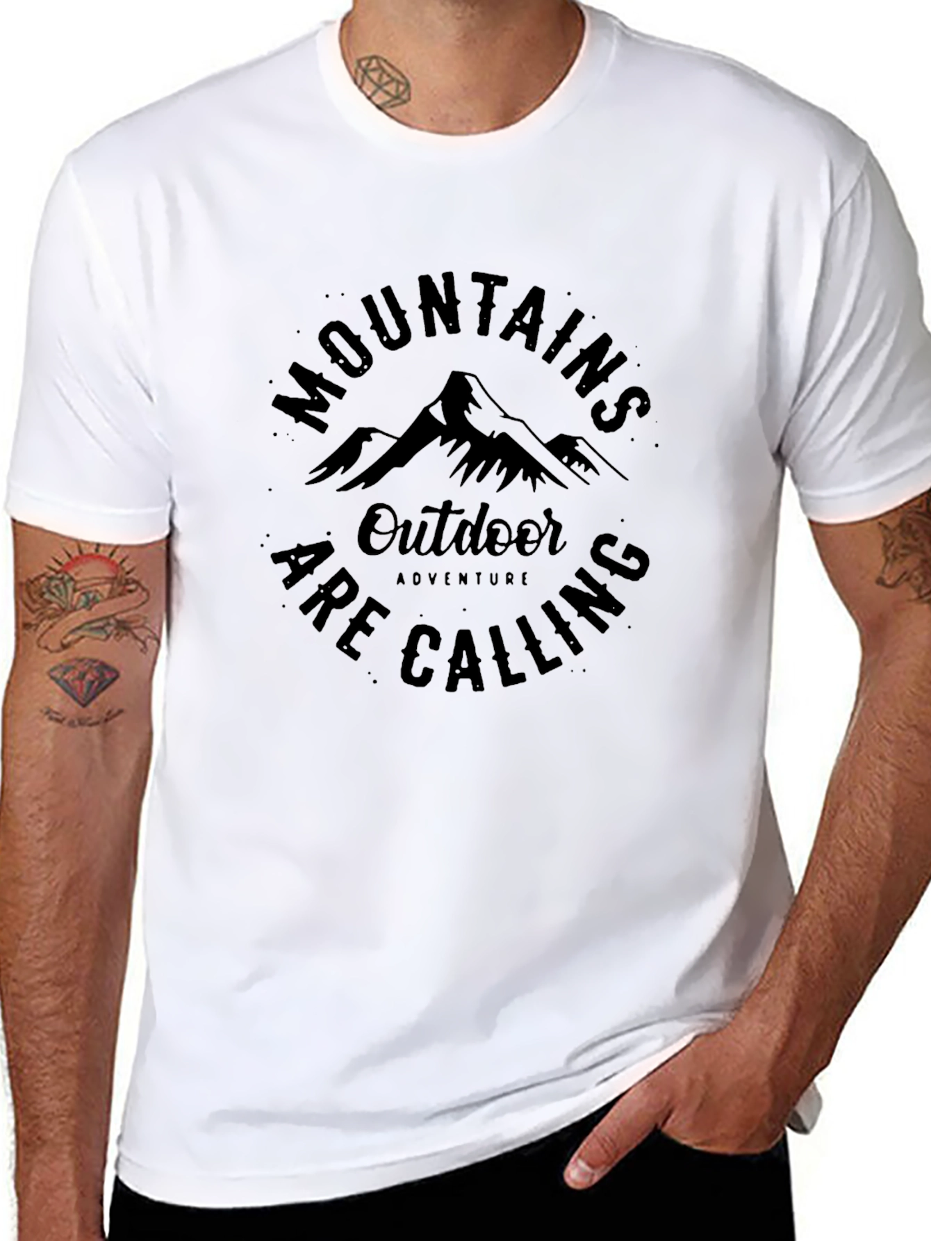 Mountains are Calling Outdoor Adventure T-Shirt