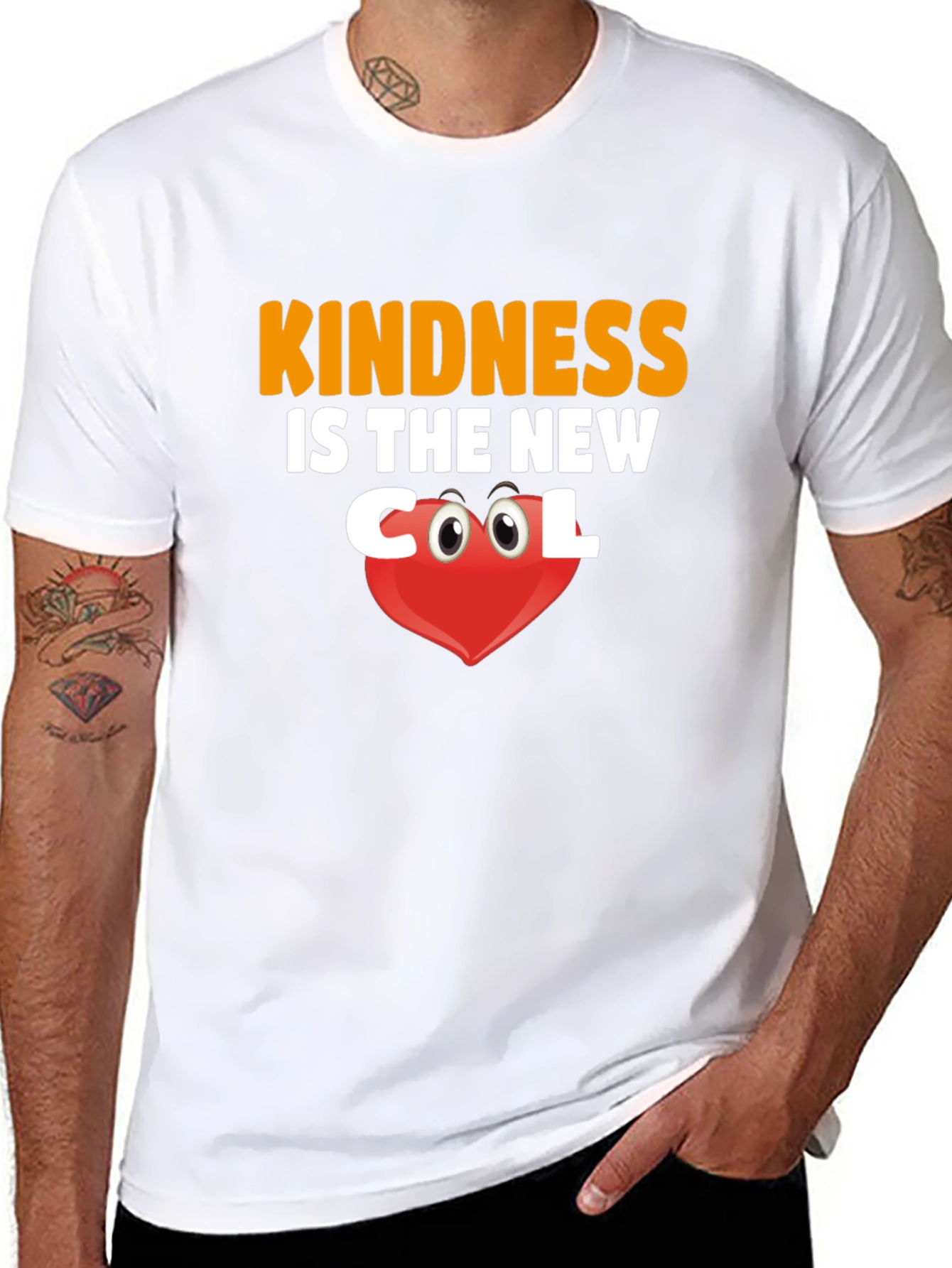 Kindness is the New Cool Black Graphic Tee