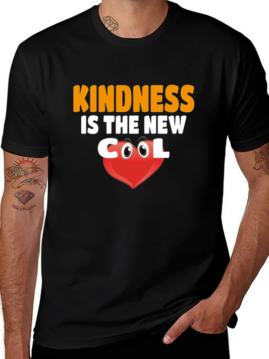 Kindness is the New Cool Black Graphic Tee