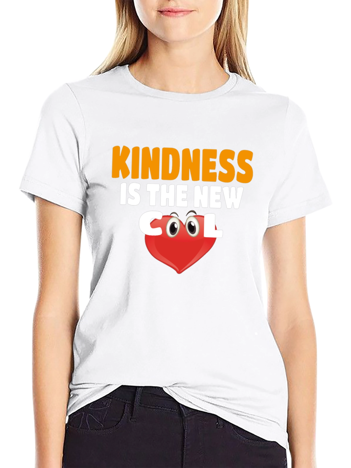 Kindness is the New Cool Black Graphic Tee