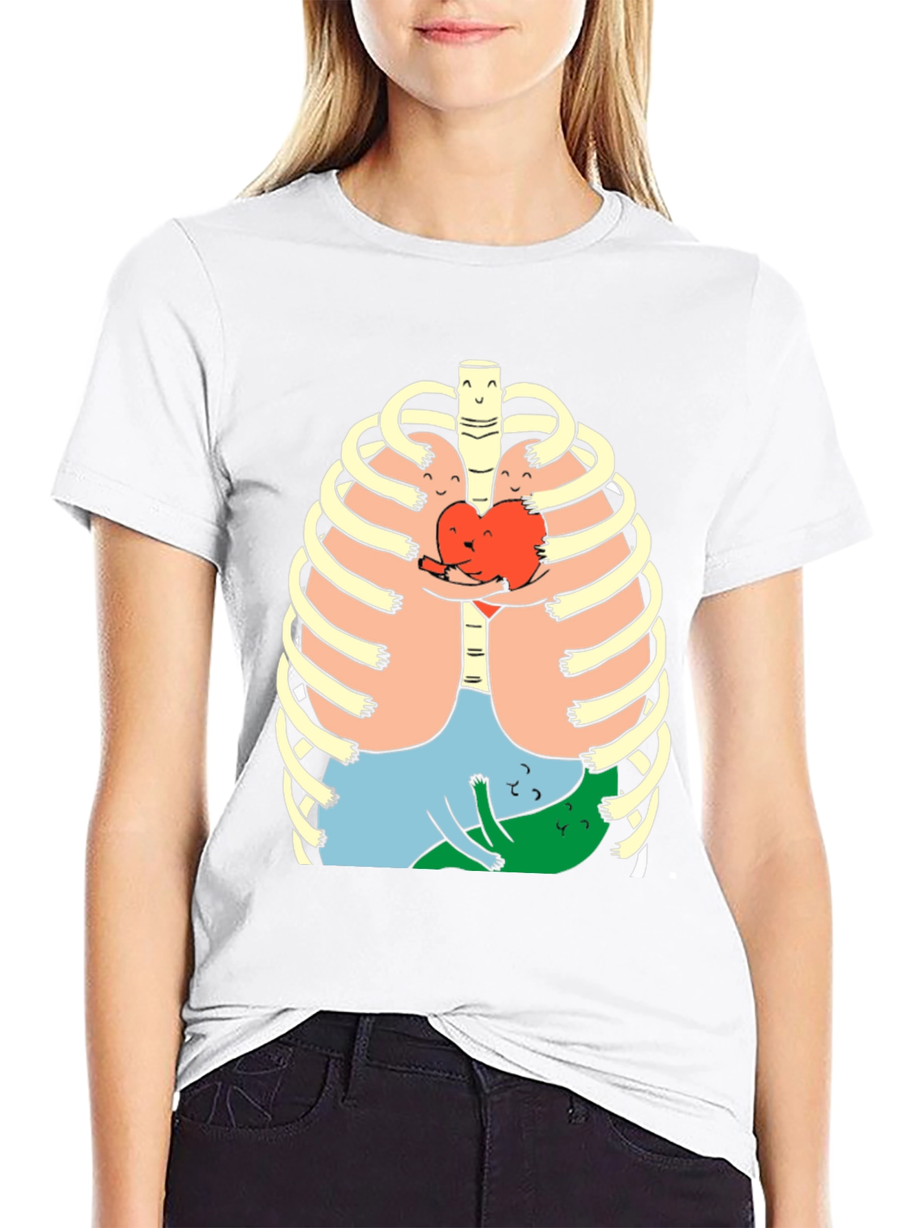 Anatomical Hug T-Shirt - Black