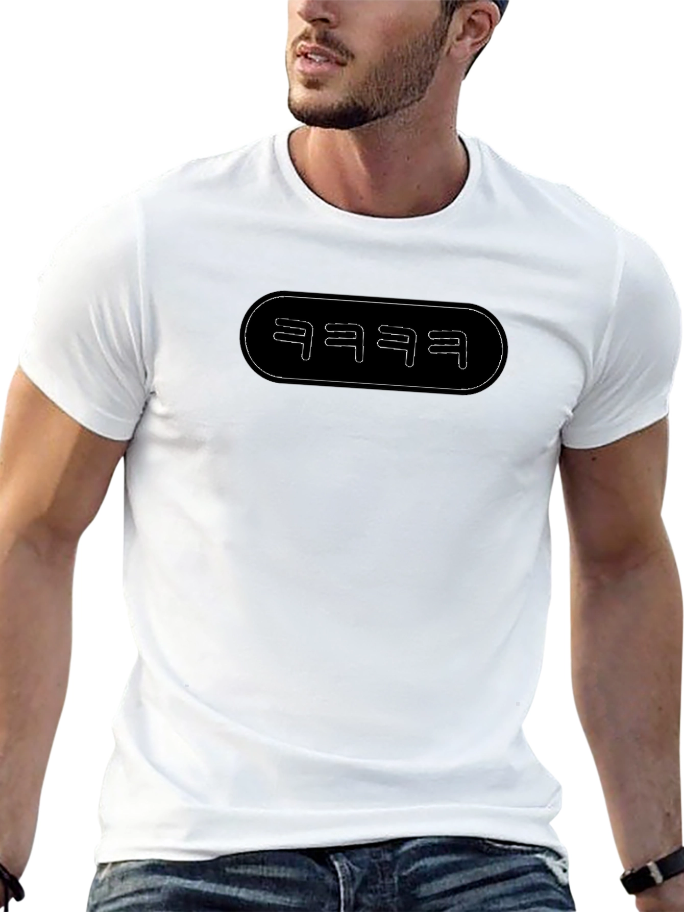 Trendy kekeke Text Graphic Black T-Shirt