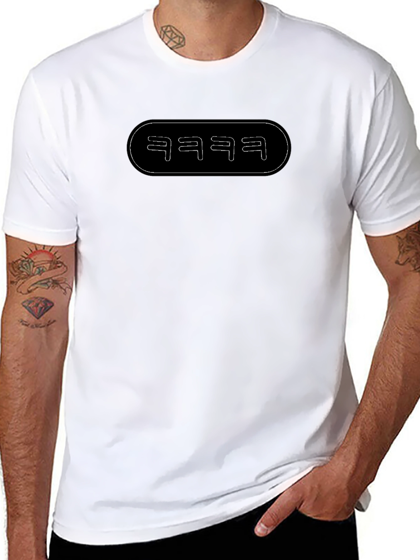 Trendy kekeke Text Graphic Black T-Shirt
