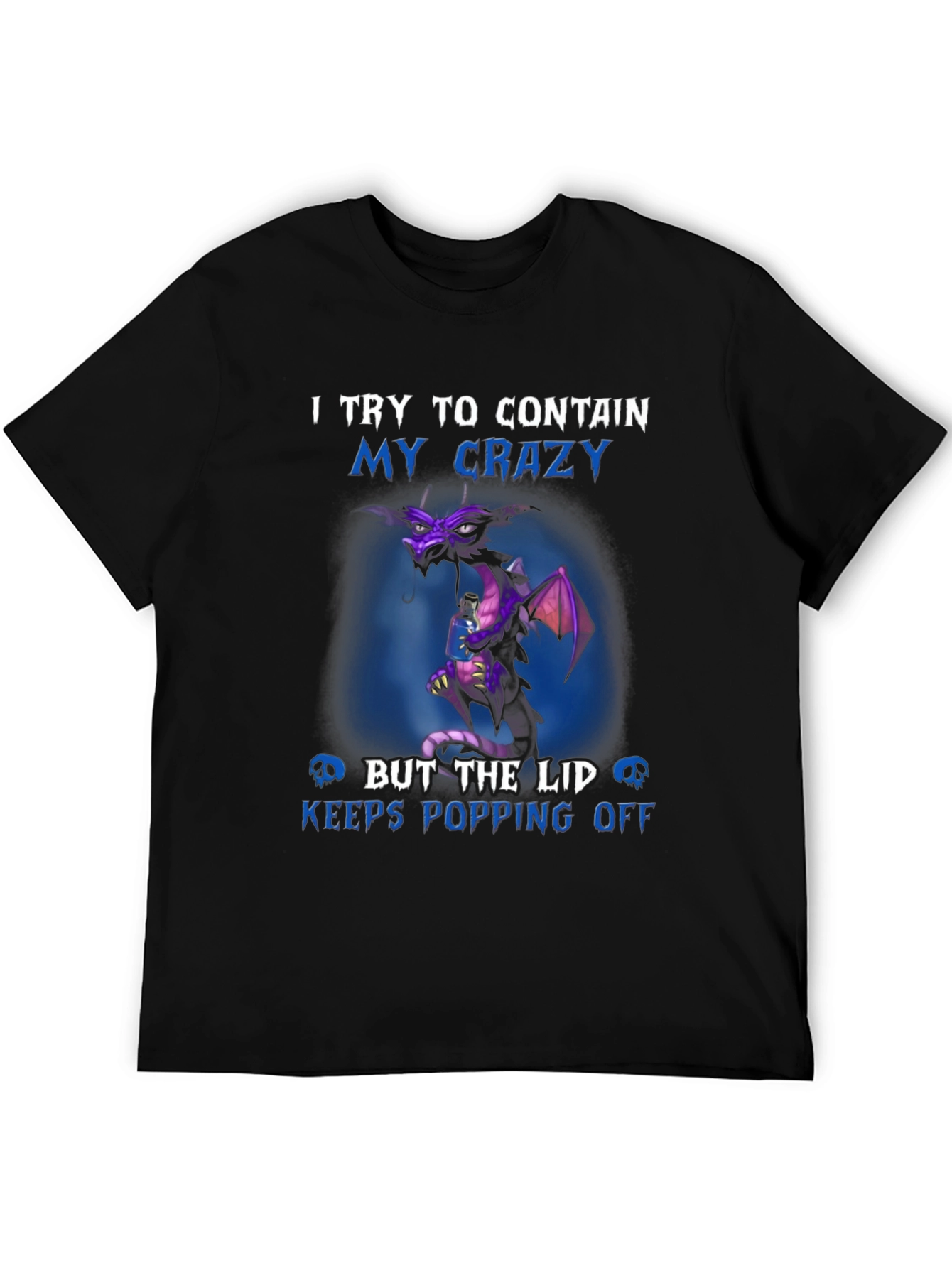 Crazy Dragon Graphic T-Shirt