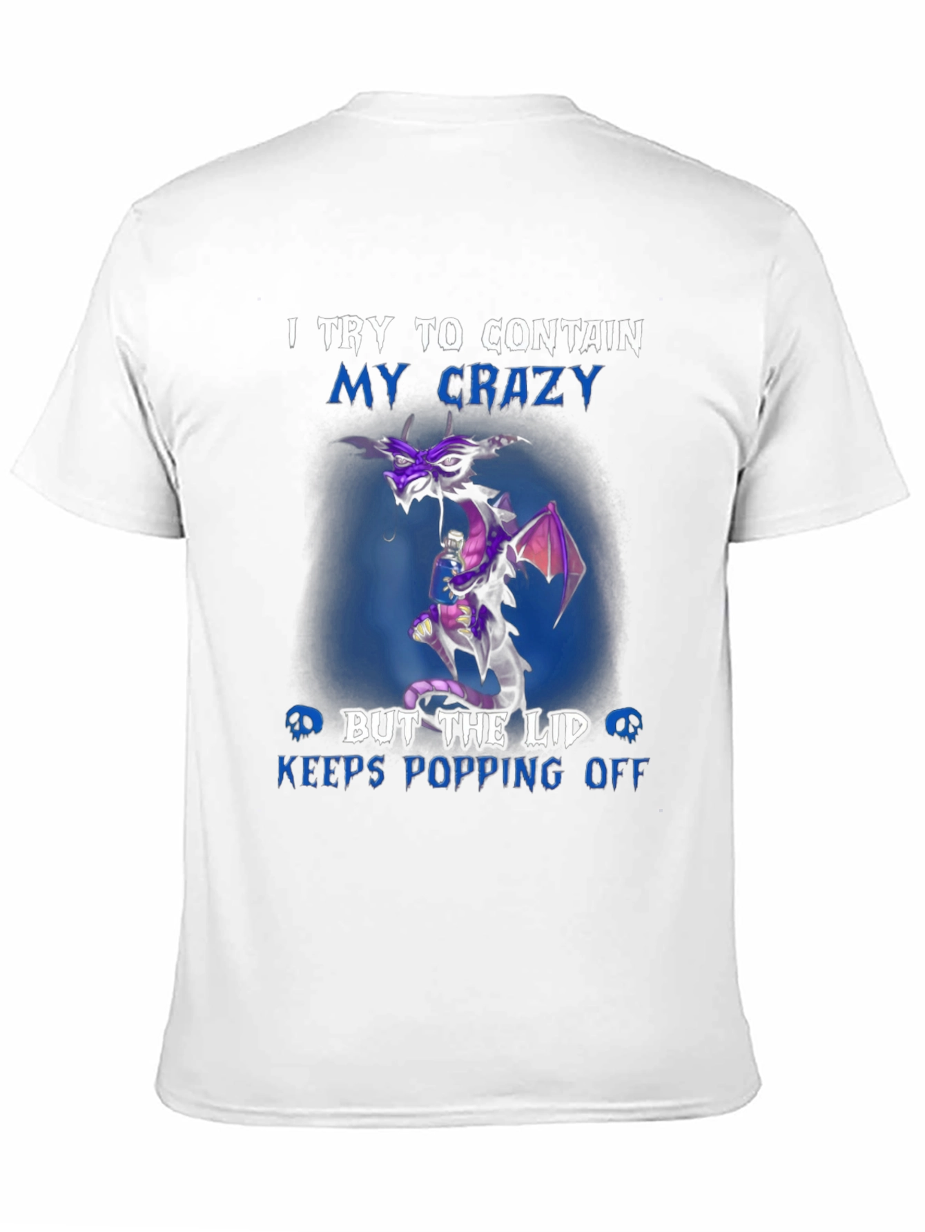 Crazy Dragon Graphic T-Shirt