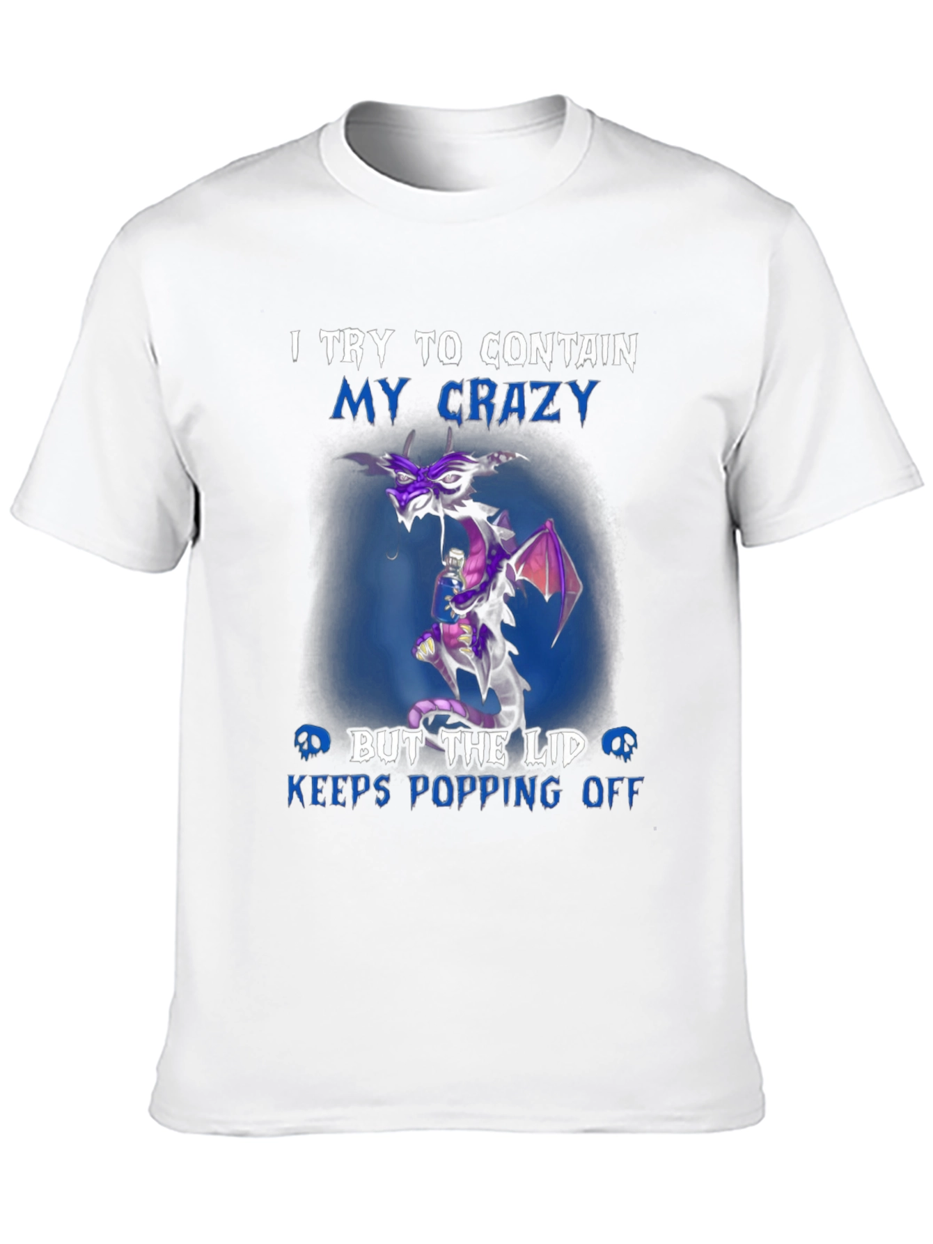 Crazy Dragon Graphic T-Shirt