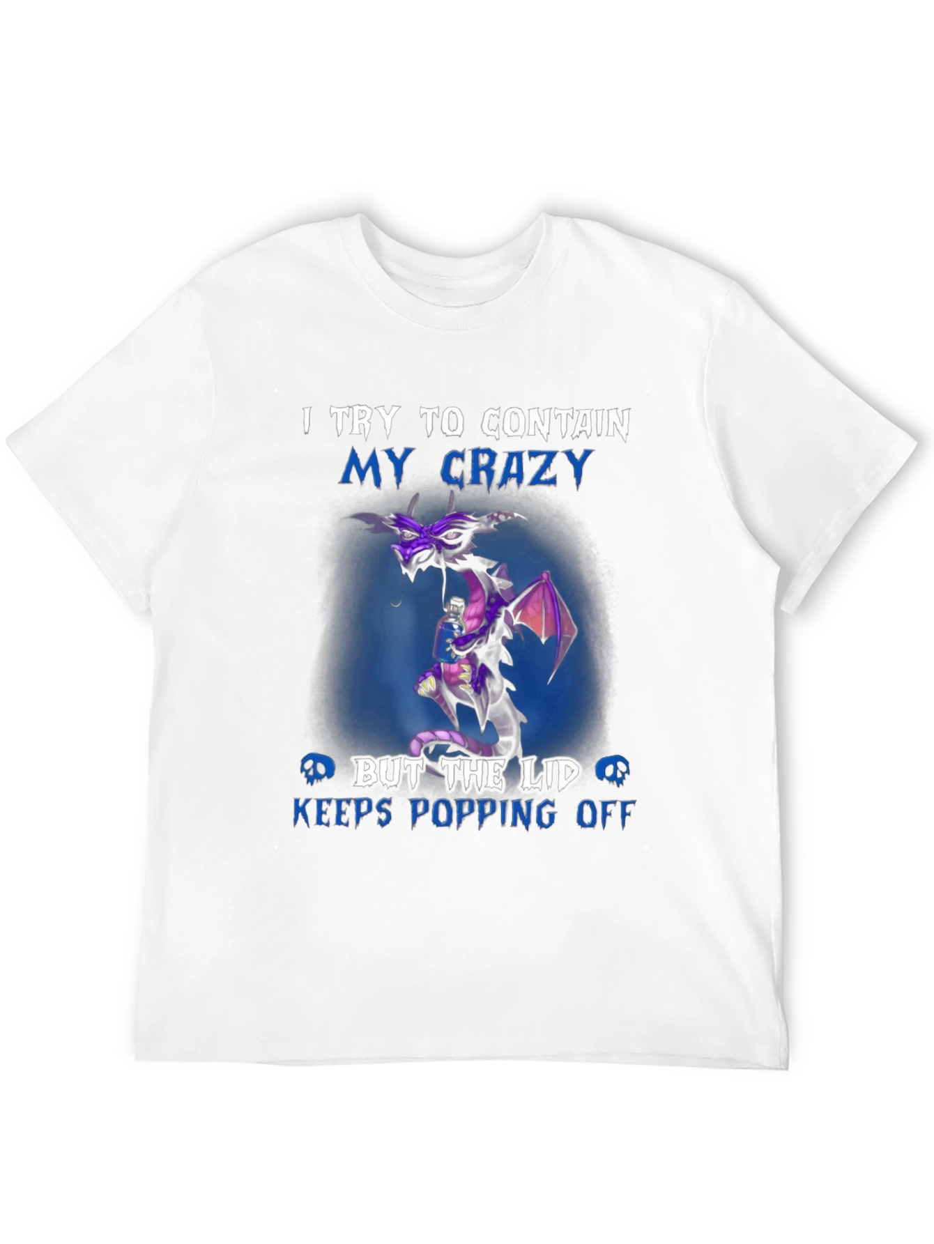 Crazy Dragon Graphic T-Shirt