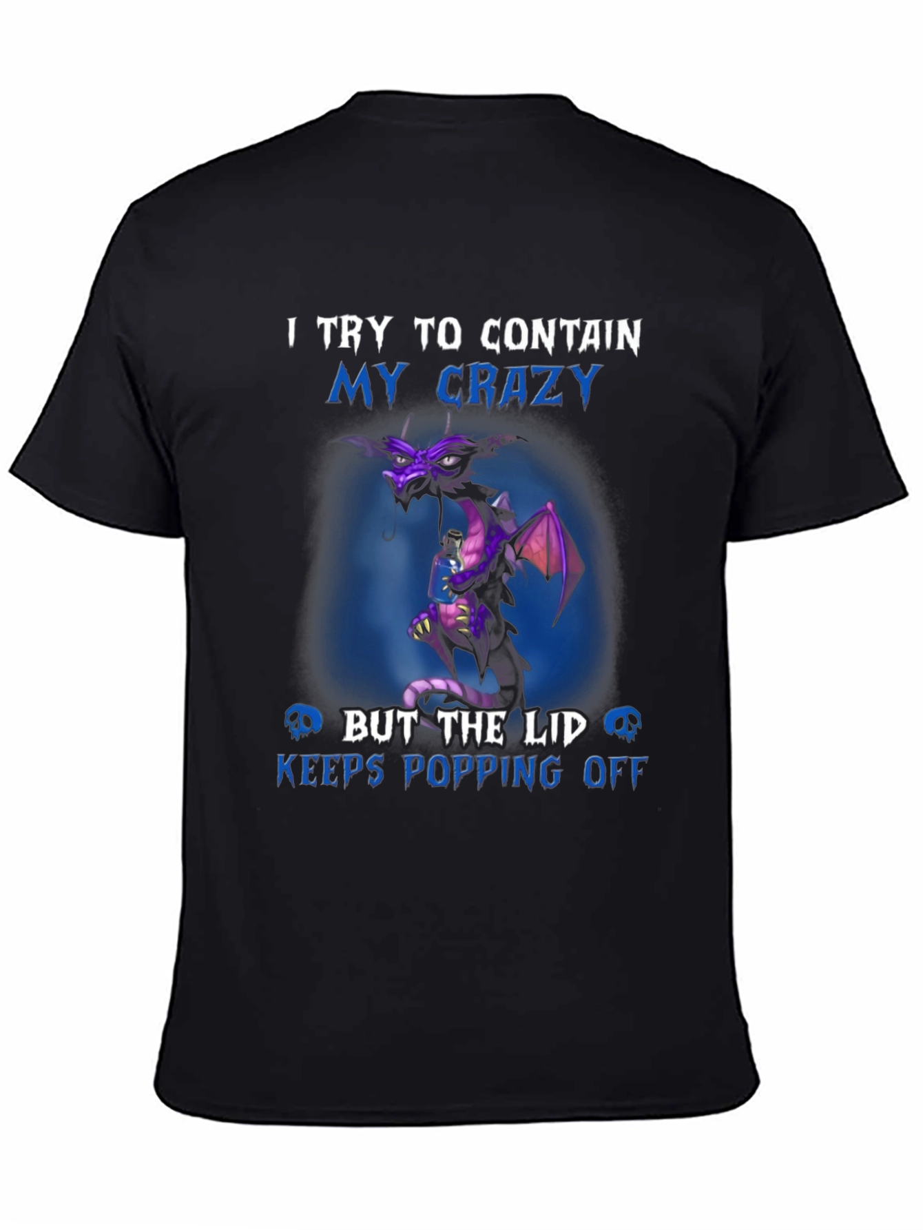 Crazy Dragon Graphic T-Shirt