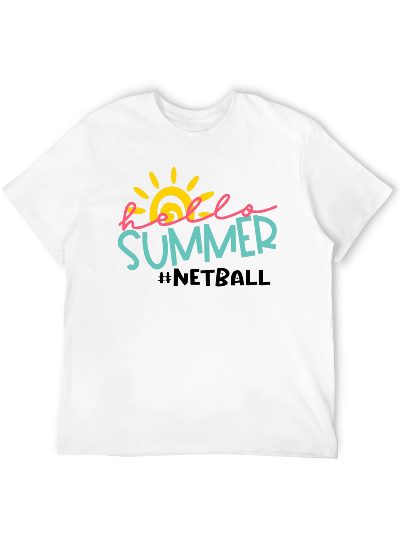 Hello Summer Netball Graphic Tee