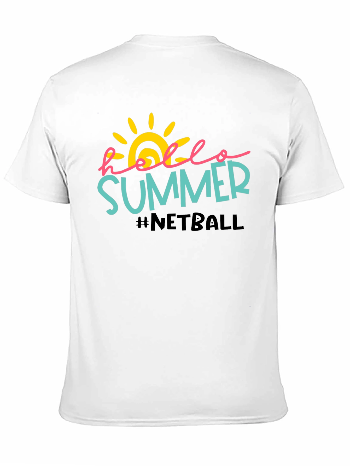 Hello Summer Netball Graphic Tee