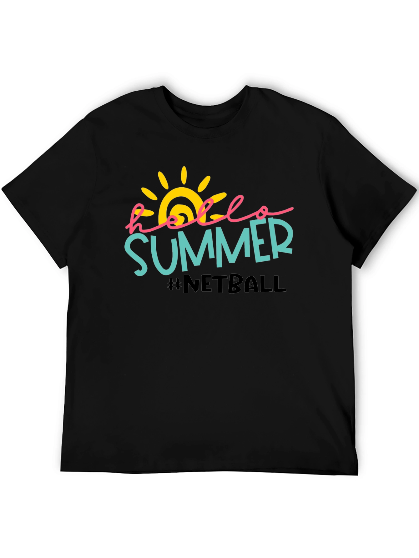 Hello Summer Netball Graphic Tee