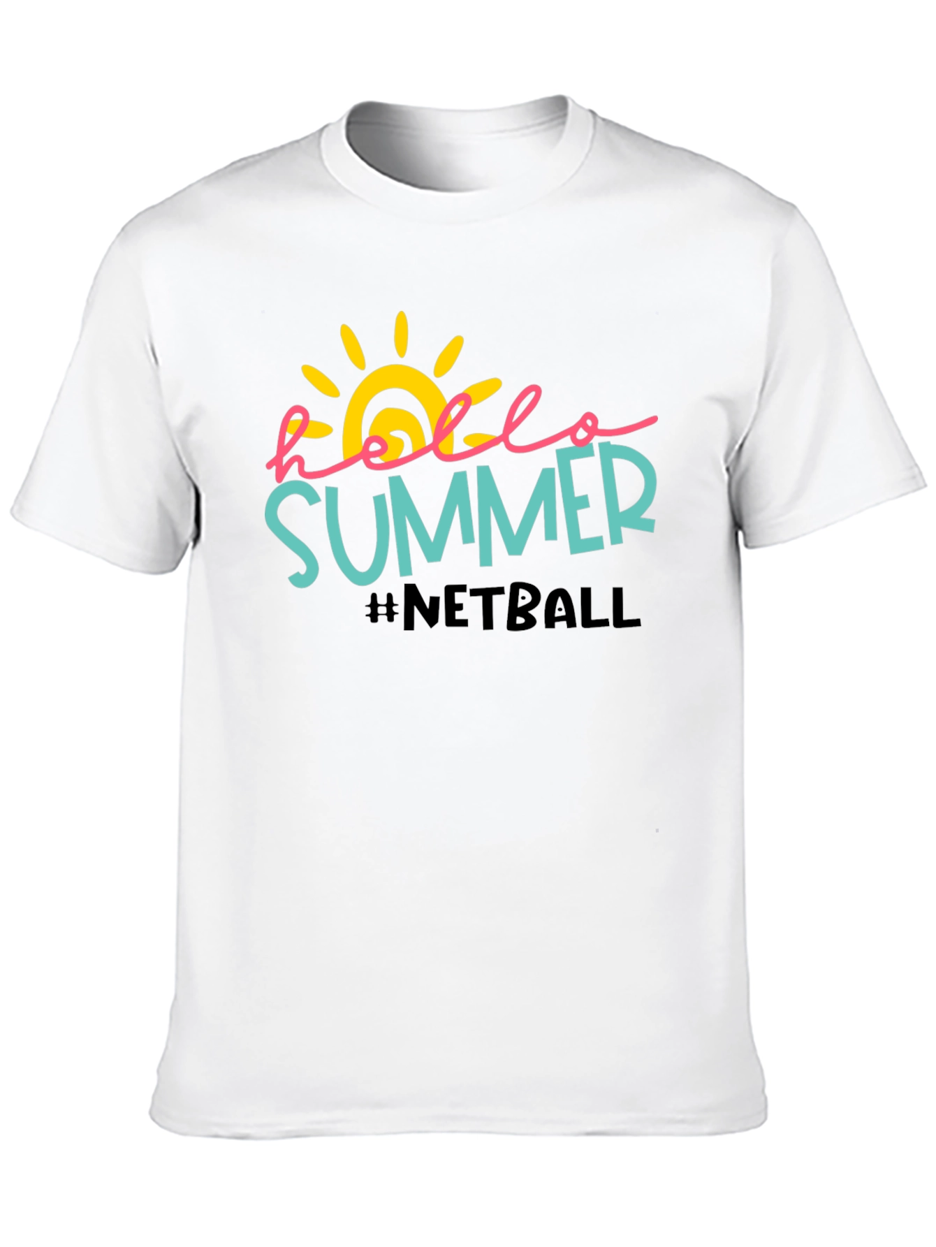 Hello Summer Netball Graphic Tee