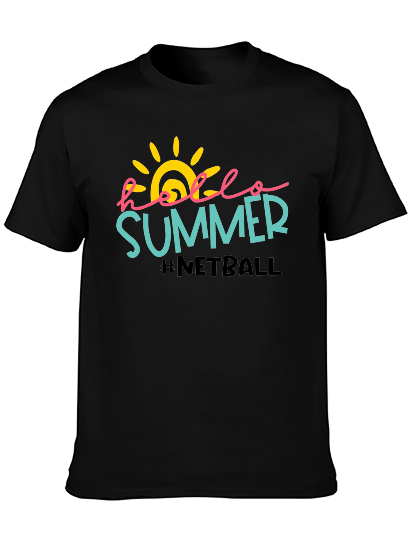 Hello Summer Netball Graphic Tee