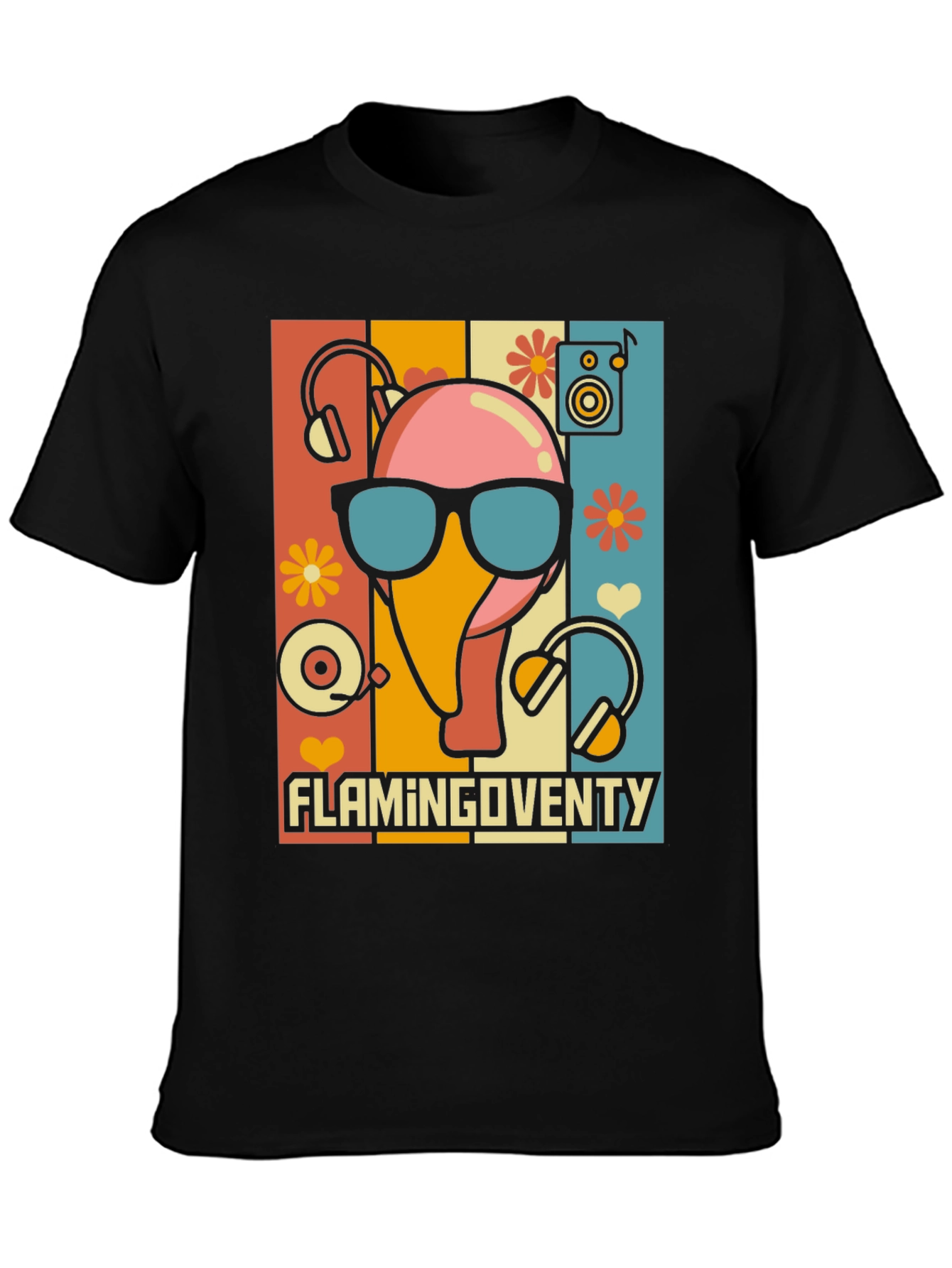 Retro Flamingo Party T-Shirt