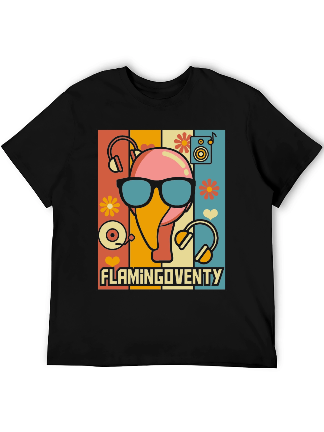 Retro Flamingo Party T-Shirt
