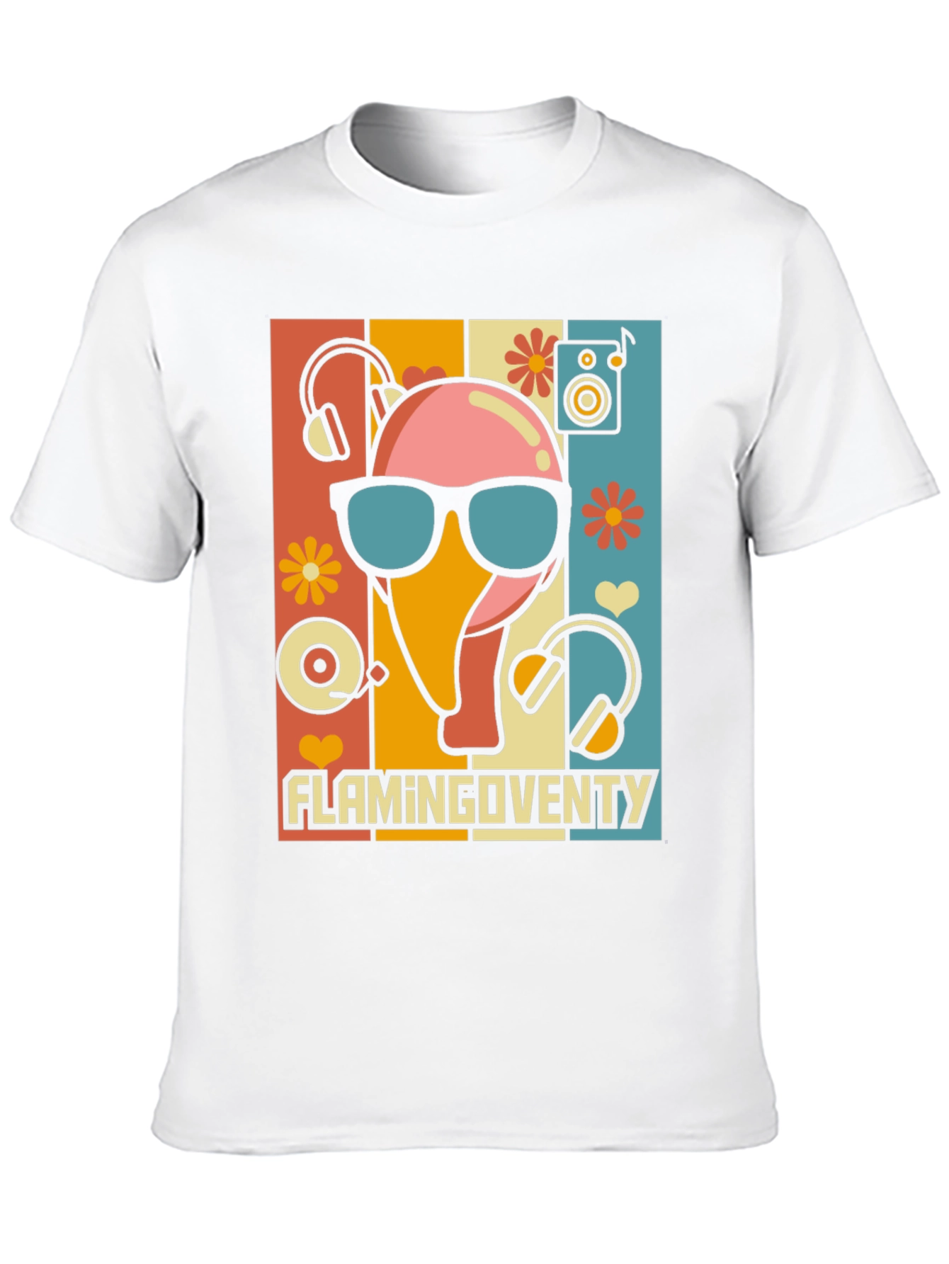 Retro Flamingo Party T-Shirt
