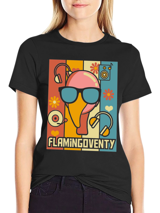 Retro Flamingo Party T-Shirt