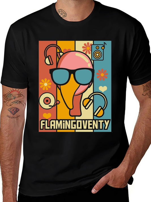 Retro Flamingo Party T-Shirt