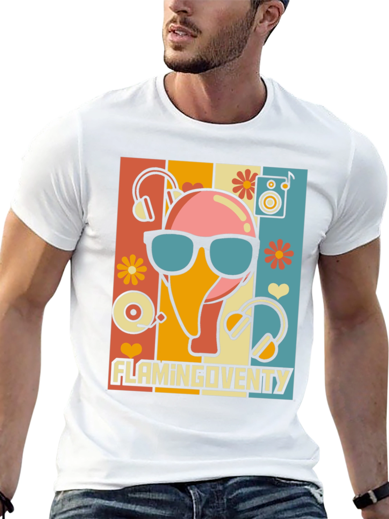 Retro Flamingo Party T-Shirt