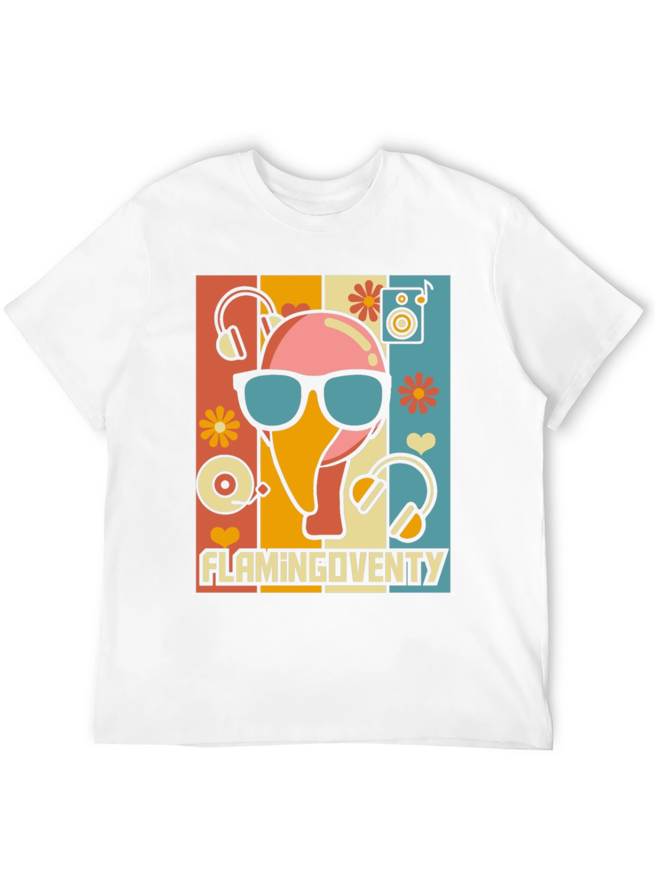 Retro Flamingo Party T-Shirt