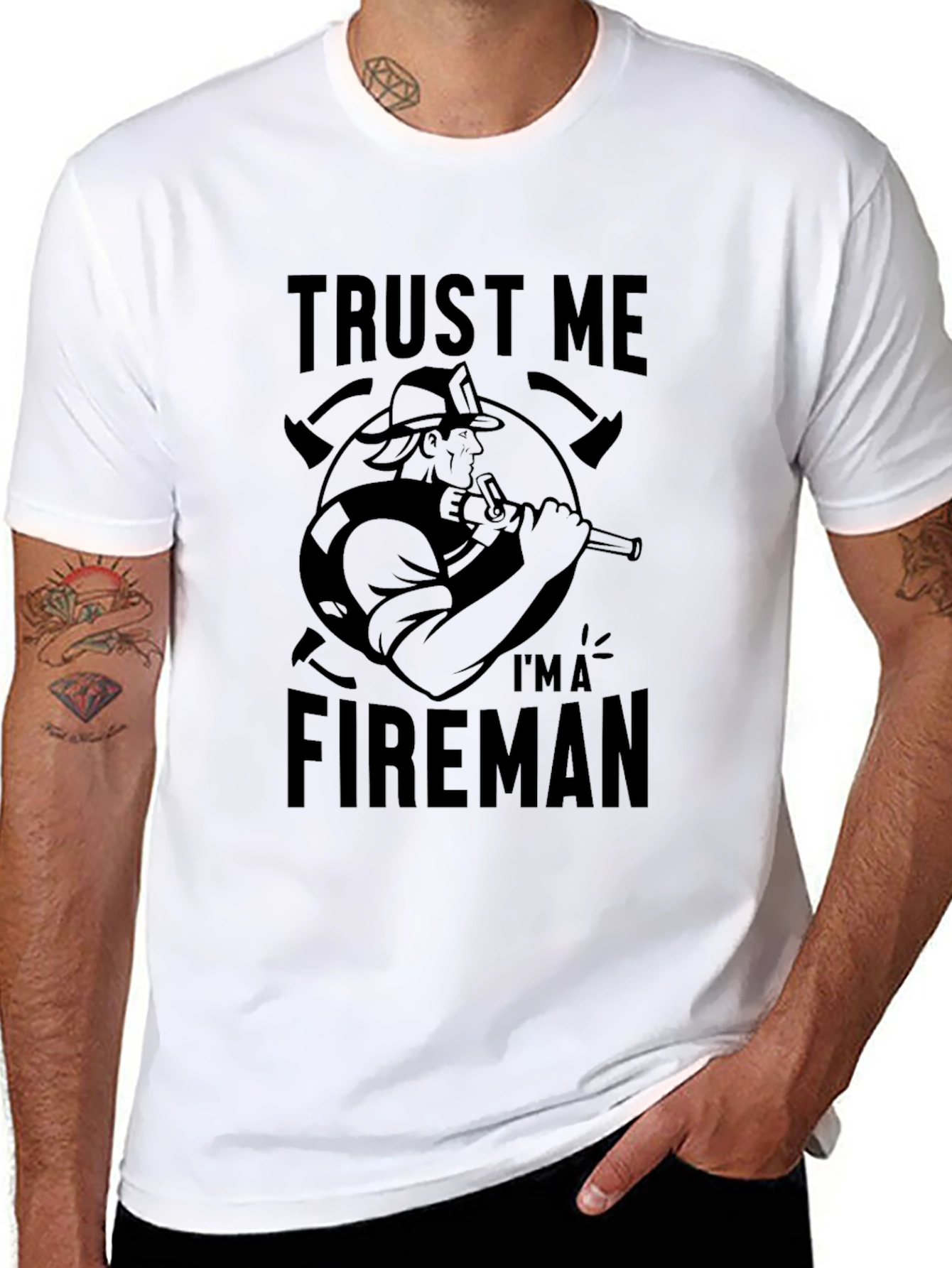 Trust Me Im a Fireman Graphic Tee