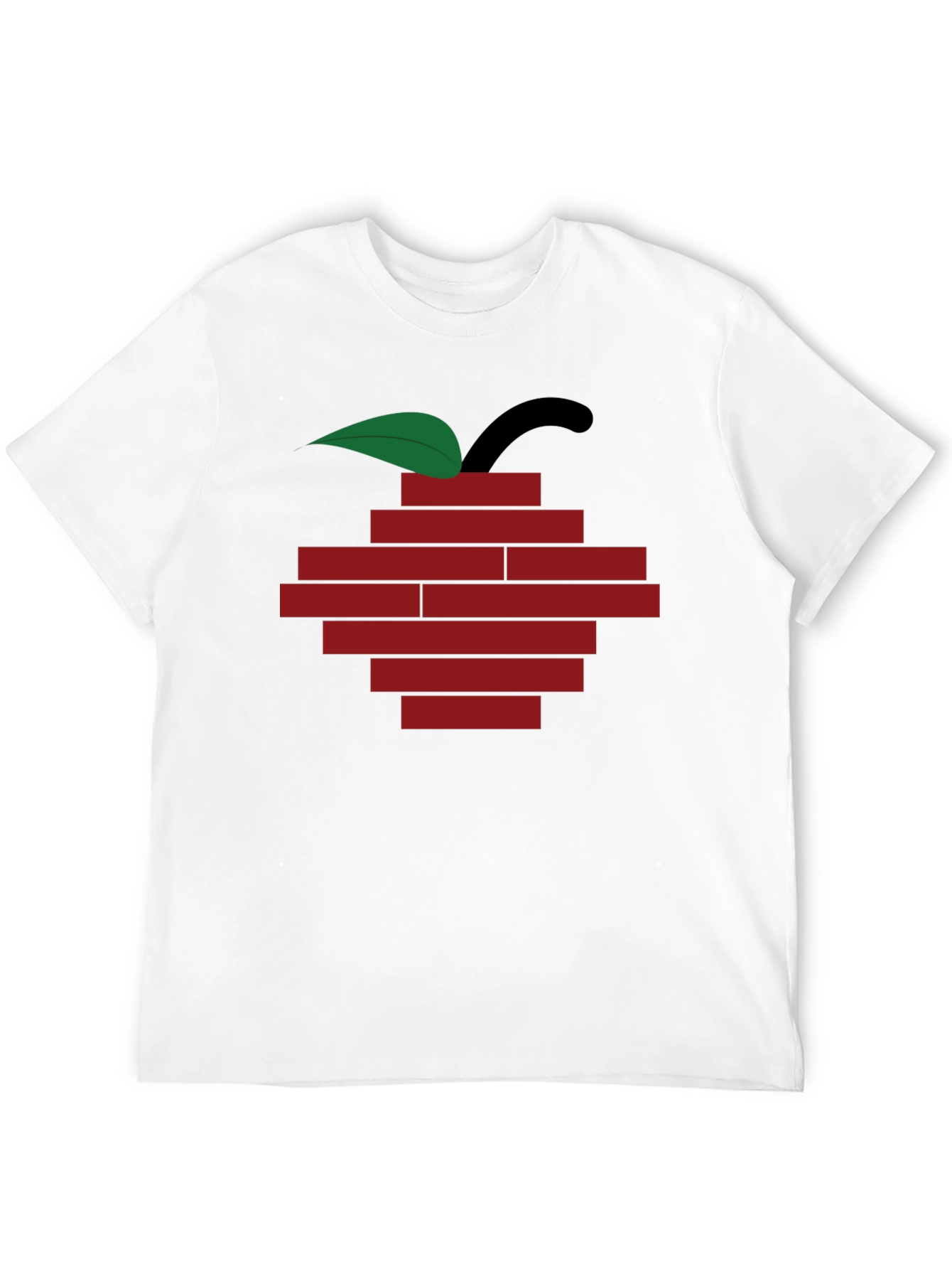 Brick Apple Graphic Tee - Modern Urban Style