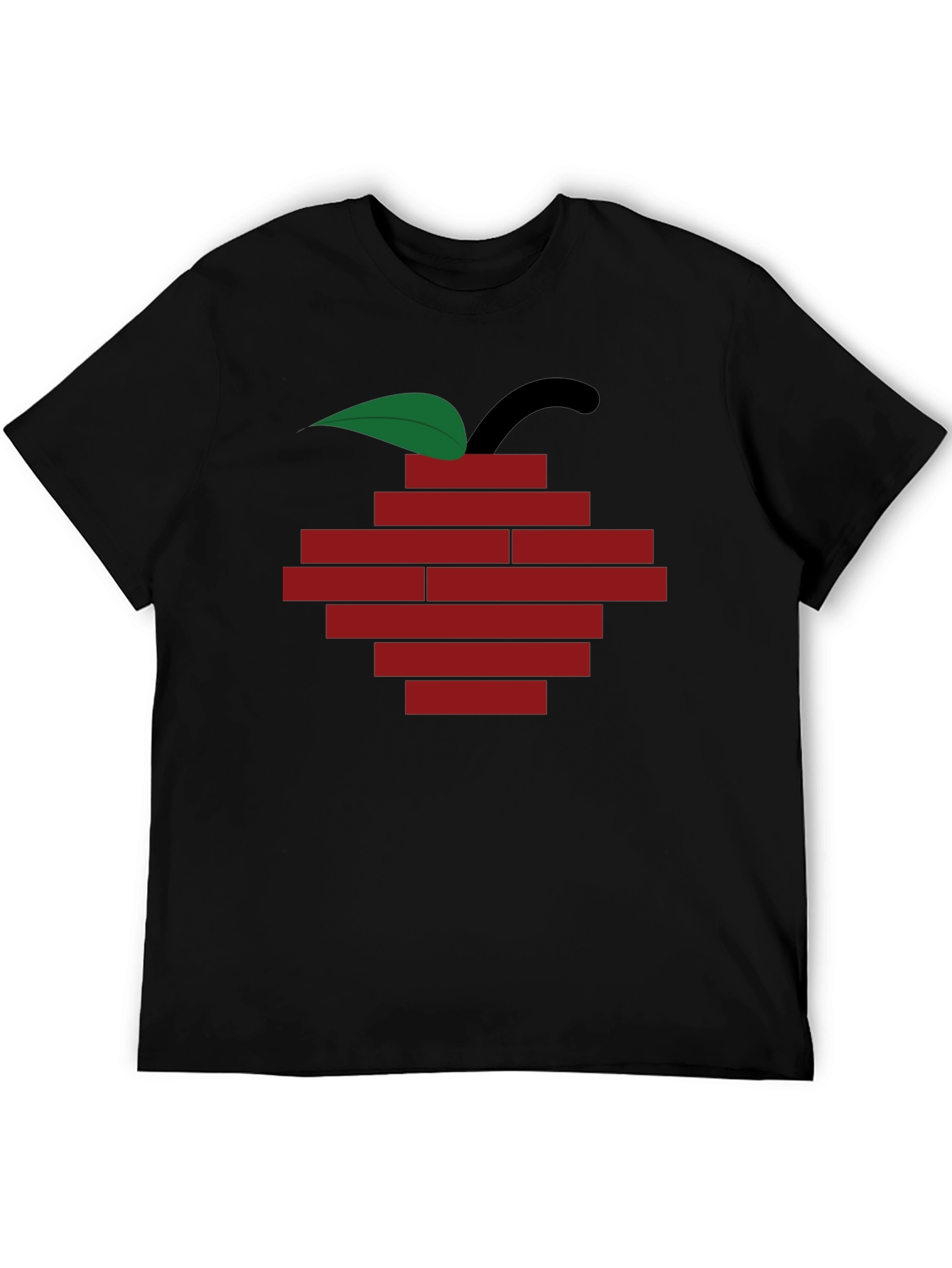Brick Apple Graphic Tee - Modern Urban Style