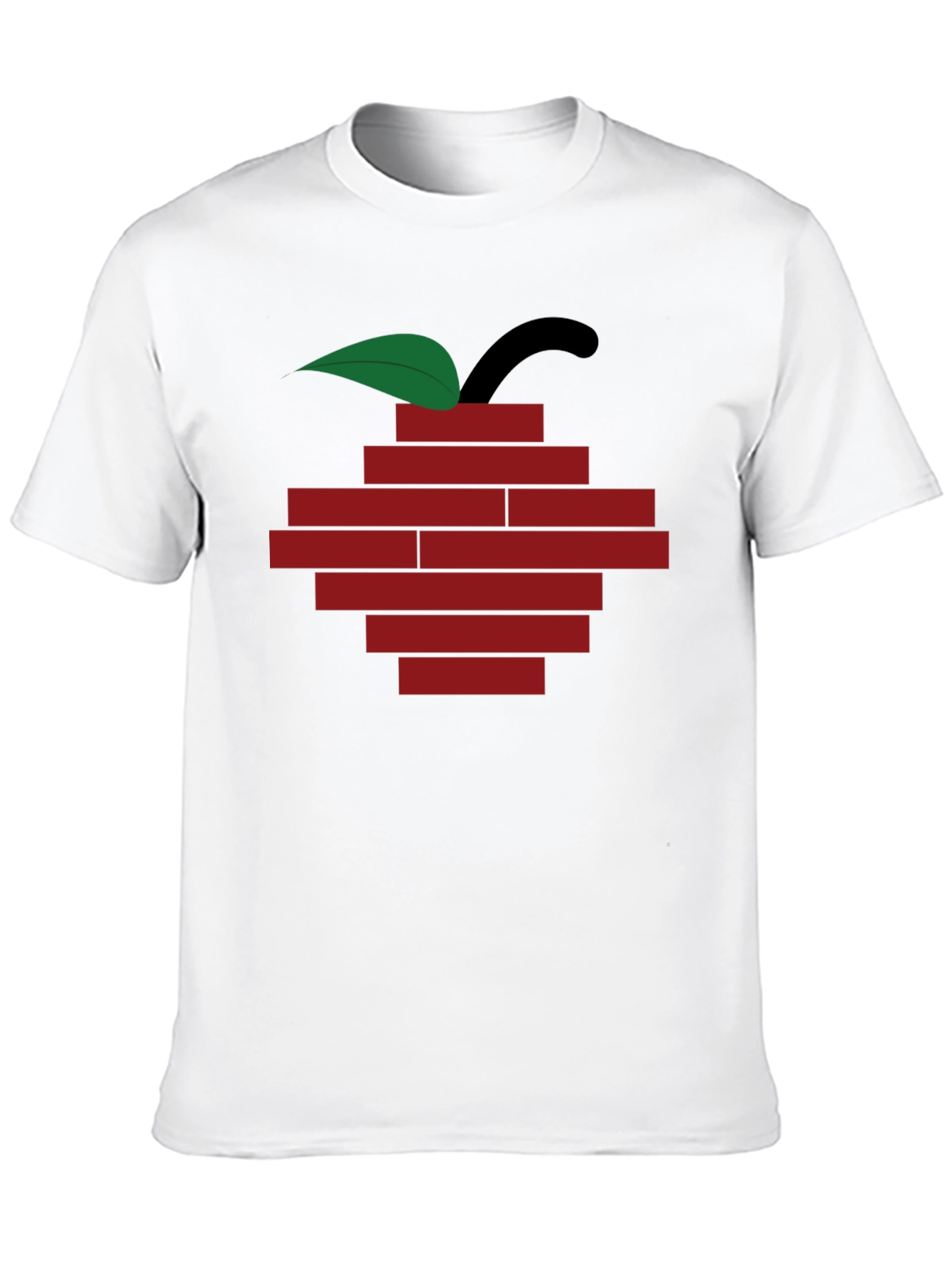 Brick Apple Graphic Tee - Modern Urban Style