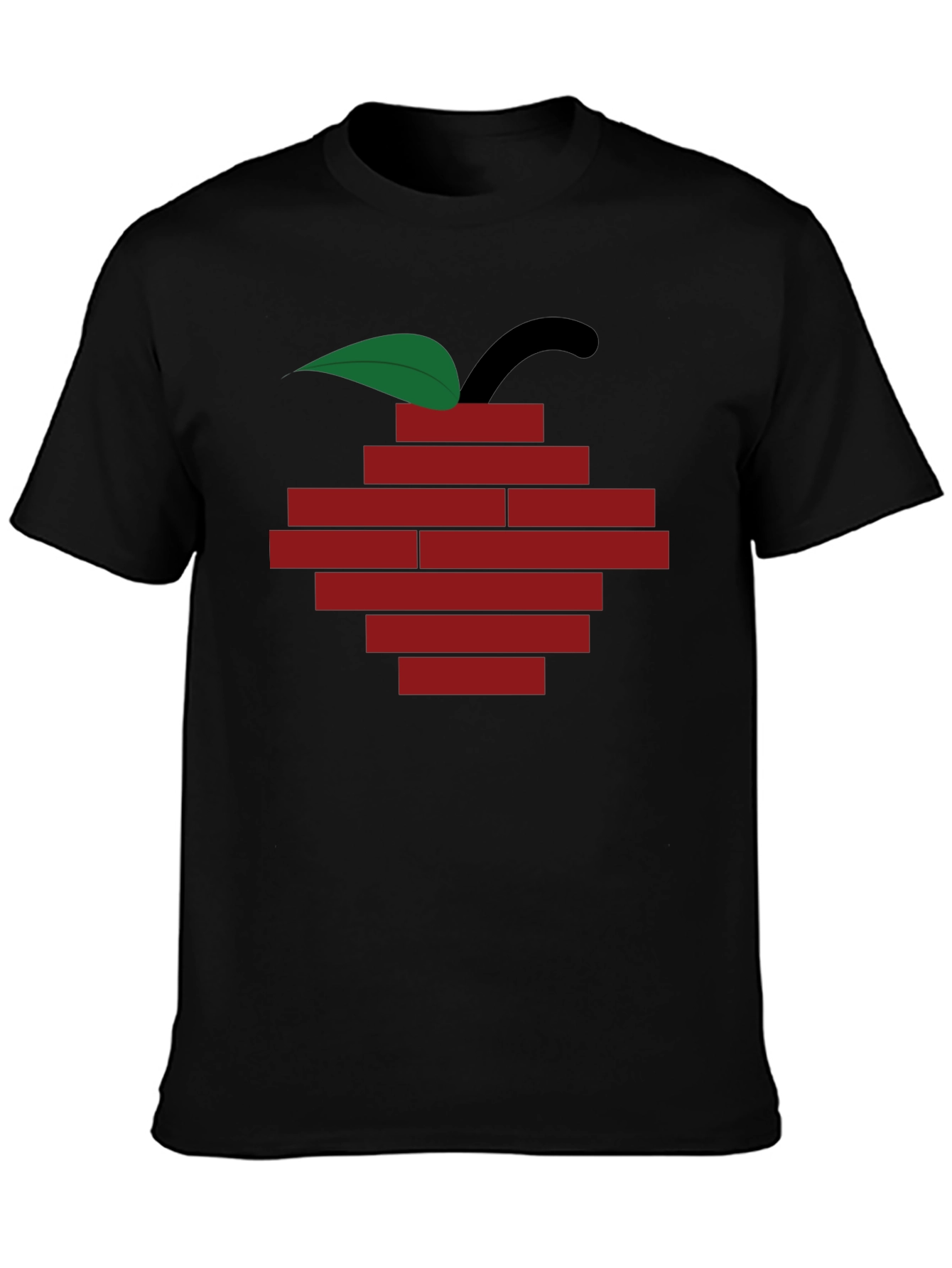 Brick Apple Graphic Tee - Modern Urban Style