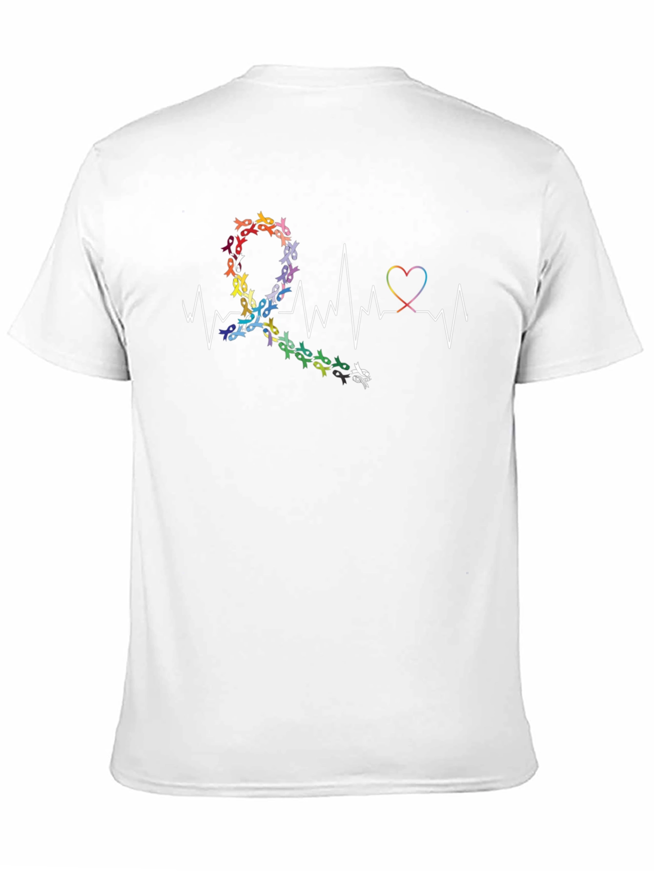 Autism Awareness Heartbeat Ribbon T-Shirt