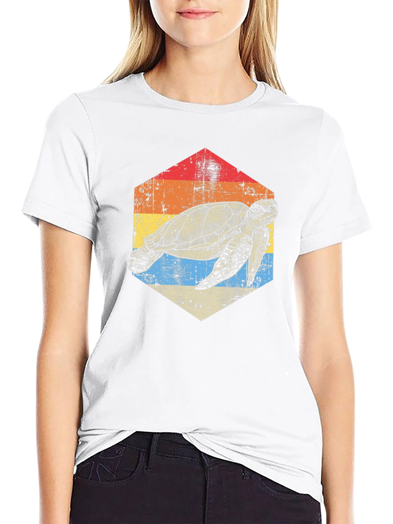 Retro Turtle Graphic T-Shirt