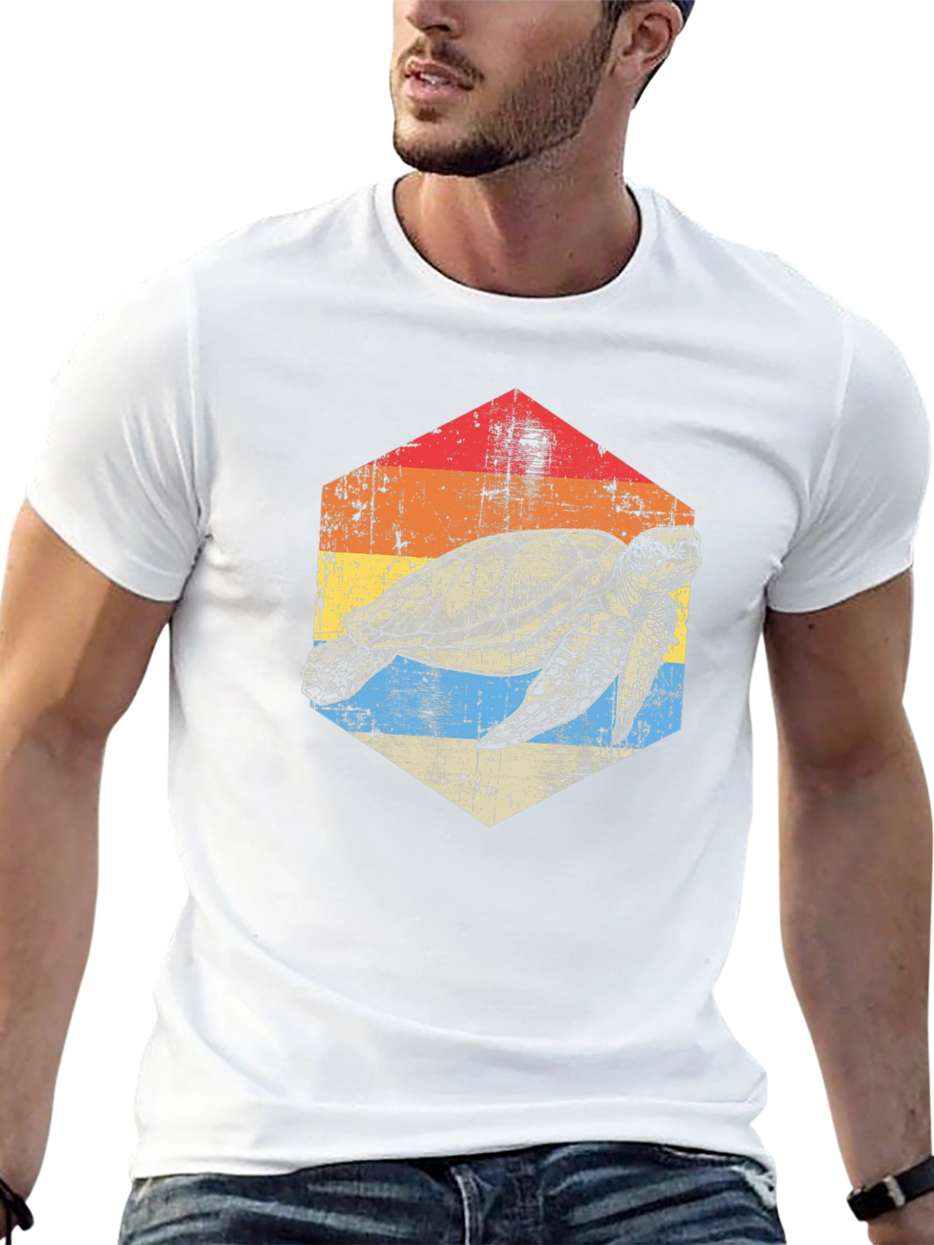 Retro Turtle Graphic T-Shirt