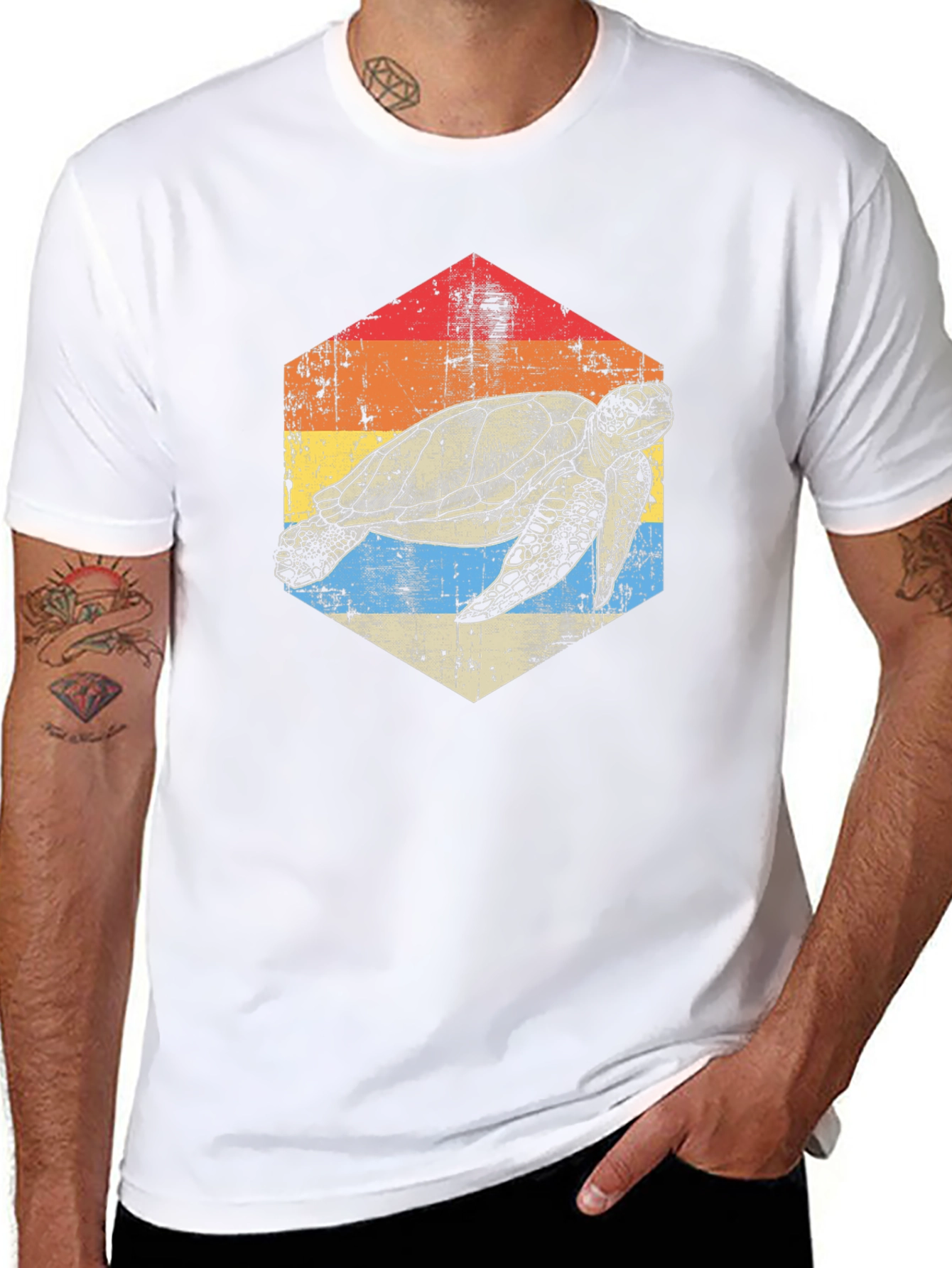 Retro Turtle Graphic T-Shirt