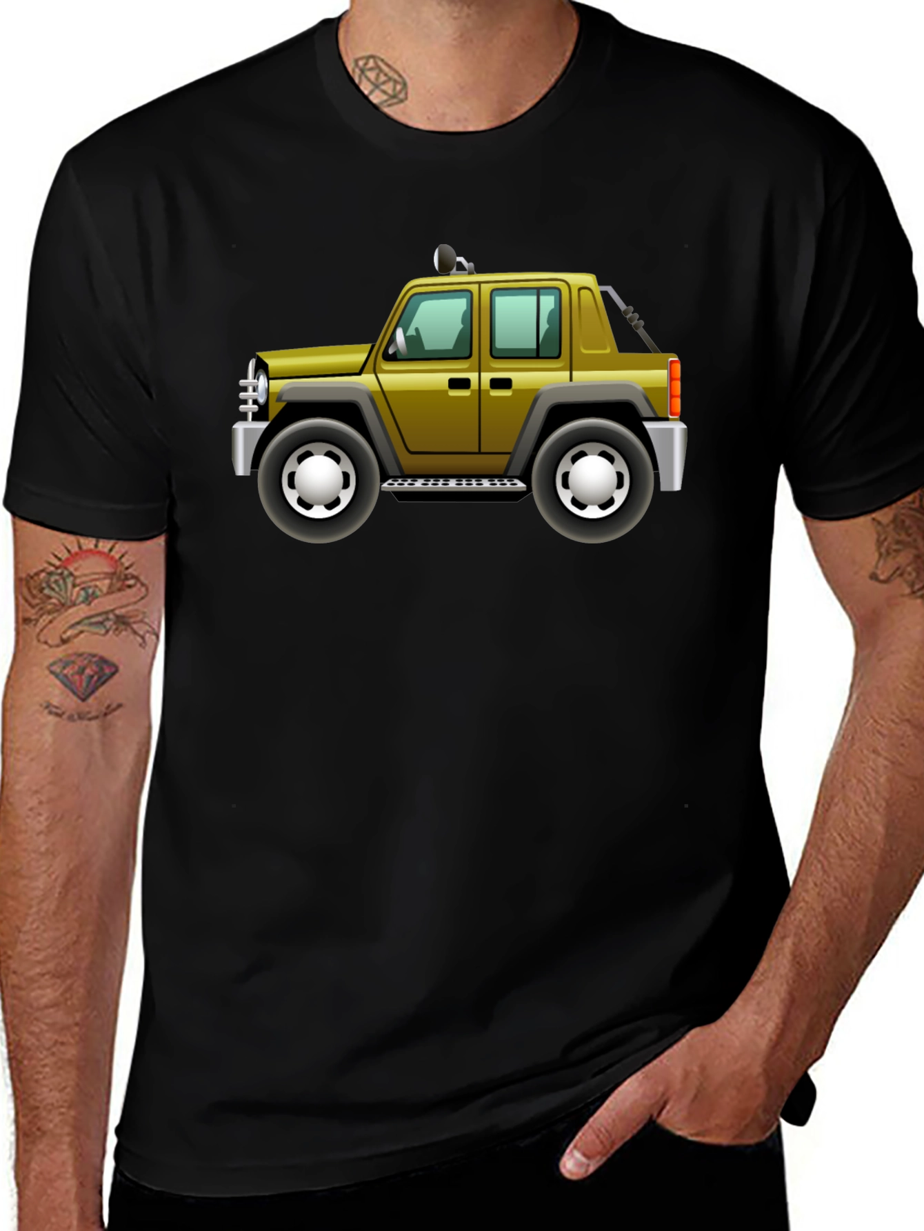 Cartoon Jeep T-Shirt