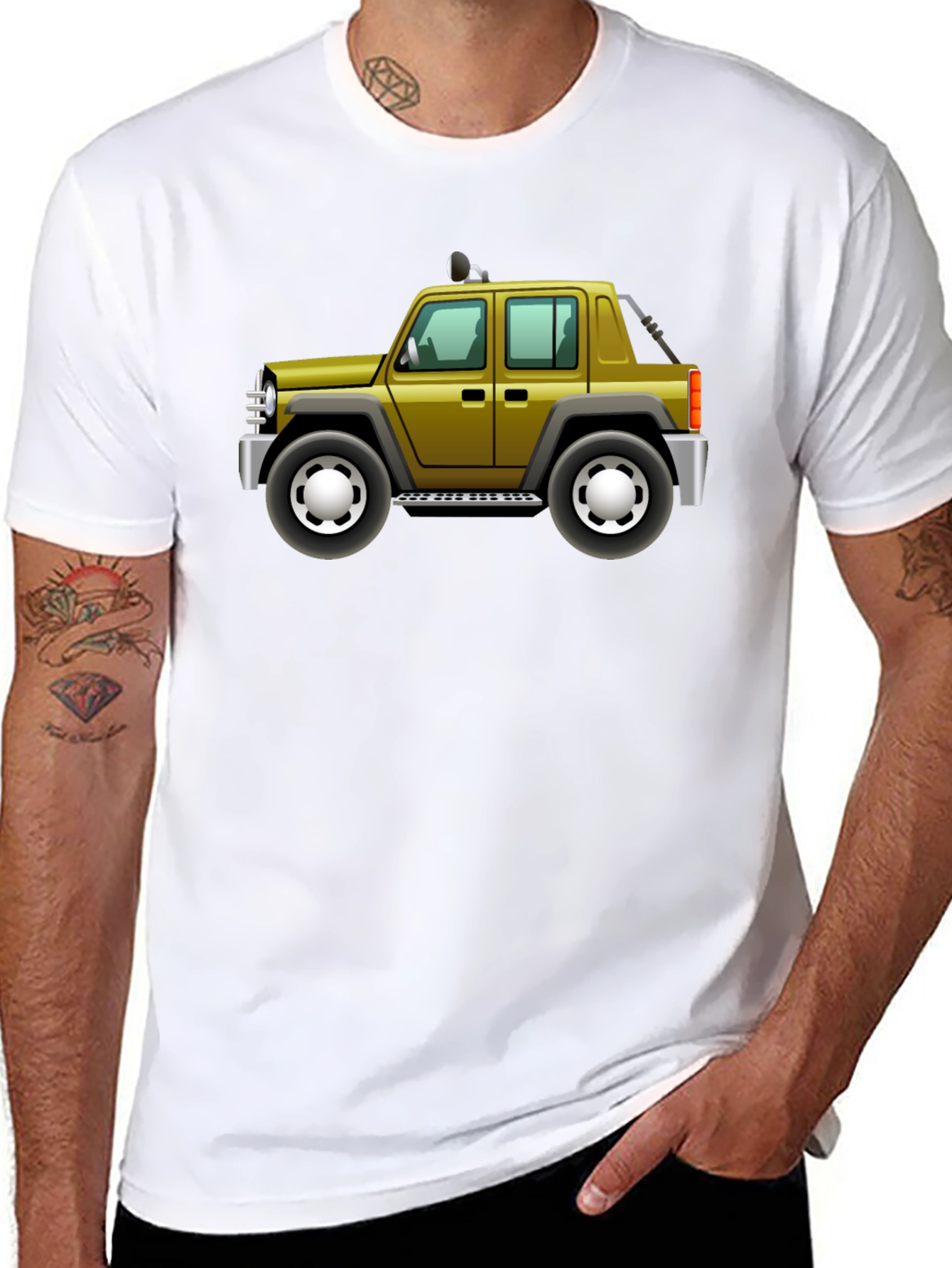 Cartoon Jeep T-Shirt