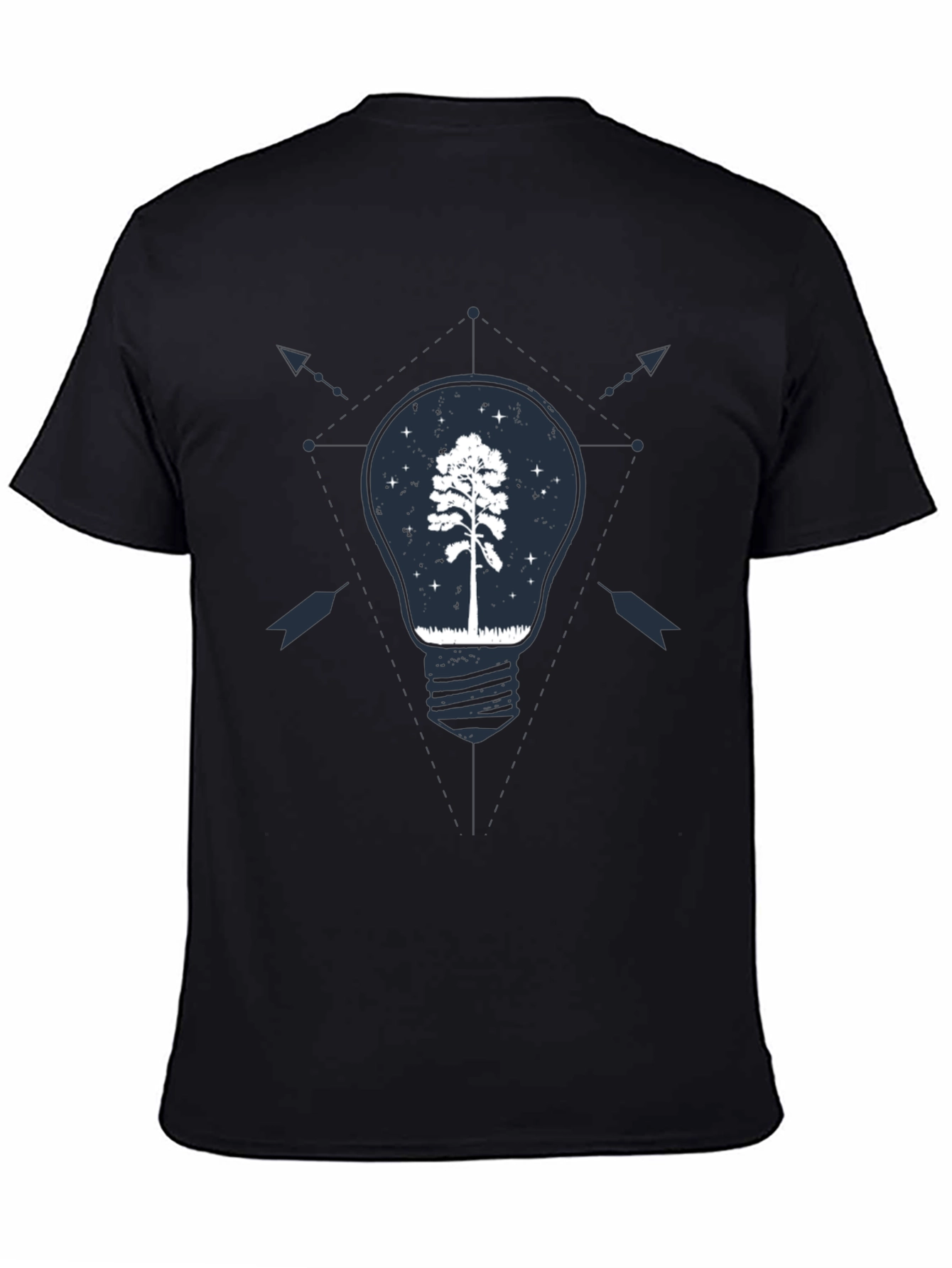 Tree Bulb Graphic Tee - Nature Inspired Design