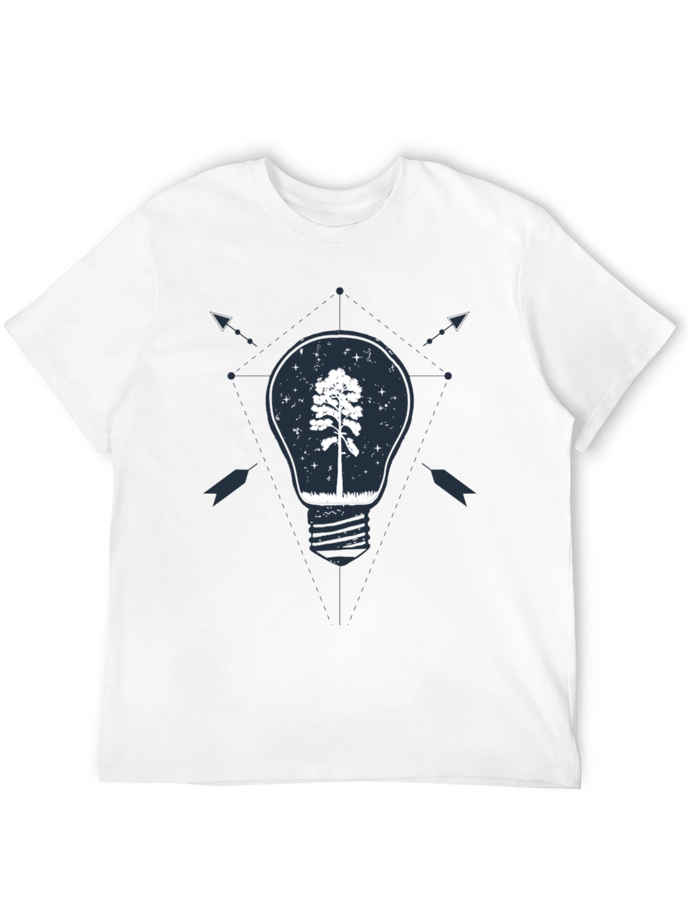Tree Bulb Graphic Tee - Nature Inspired Design