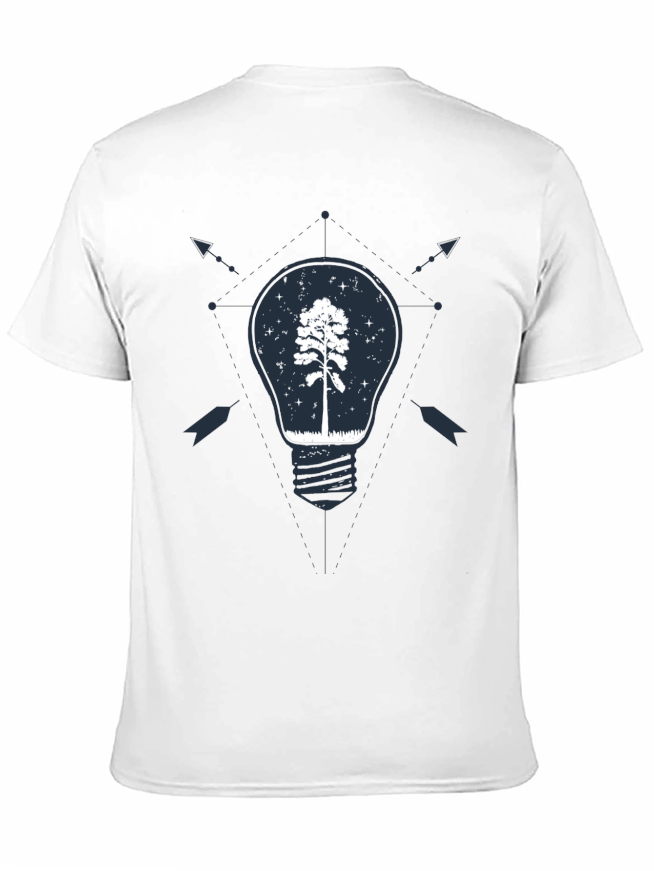 Tree Bulb Graphic Tee - Nature Inspired Design
