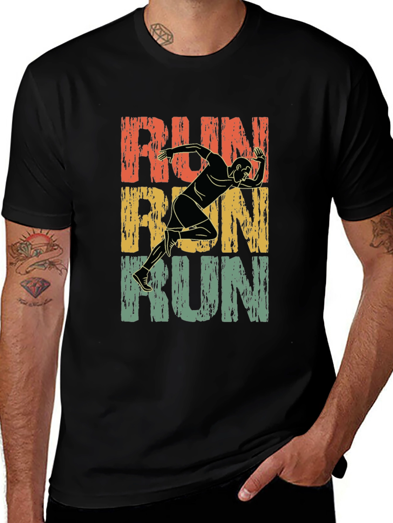 Retro Runner Graphic T-Shirt