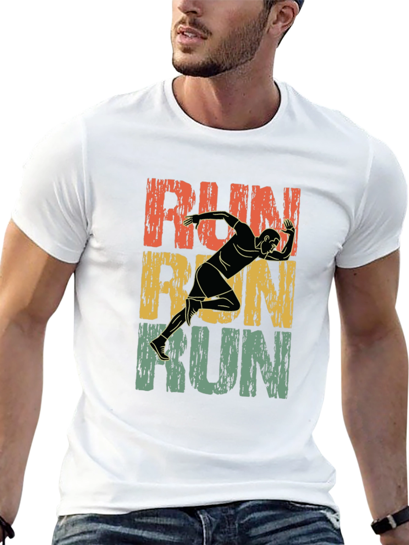 Retro Runner Graphic T-Shirt