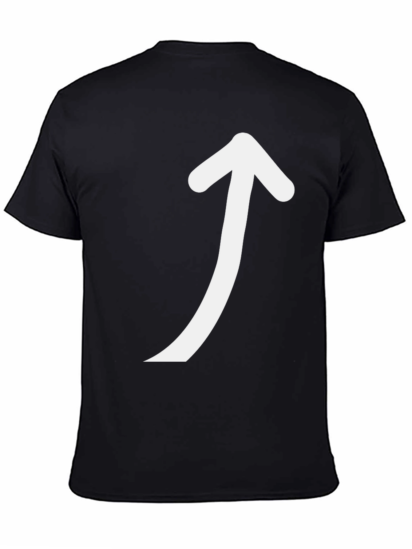 Arrow Up Graphic Black T-Shirt - Directional Style