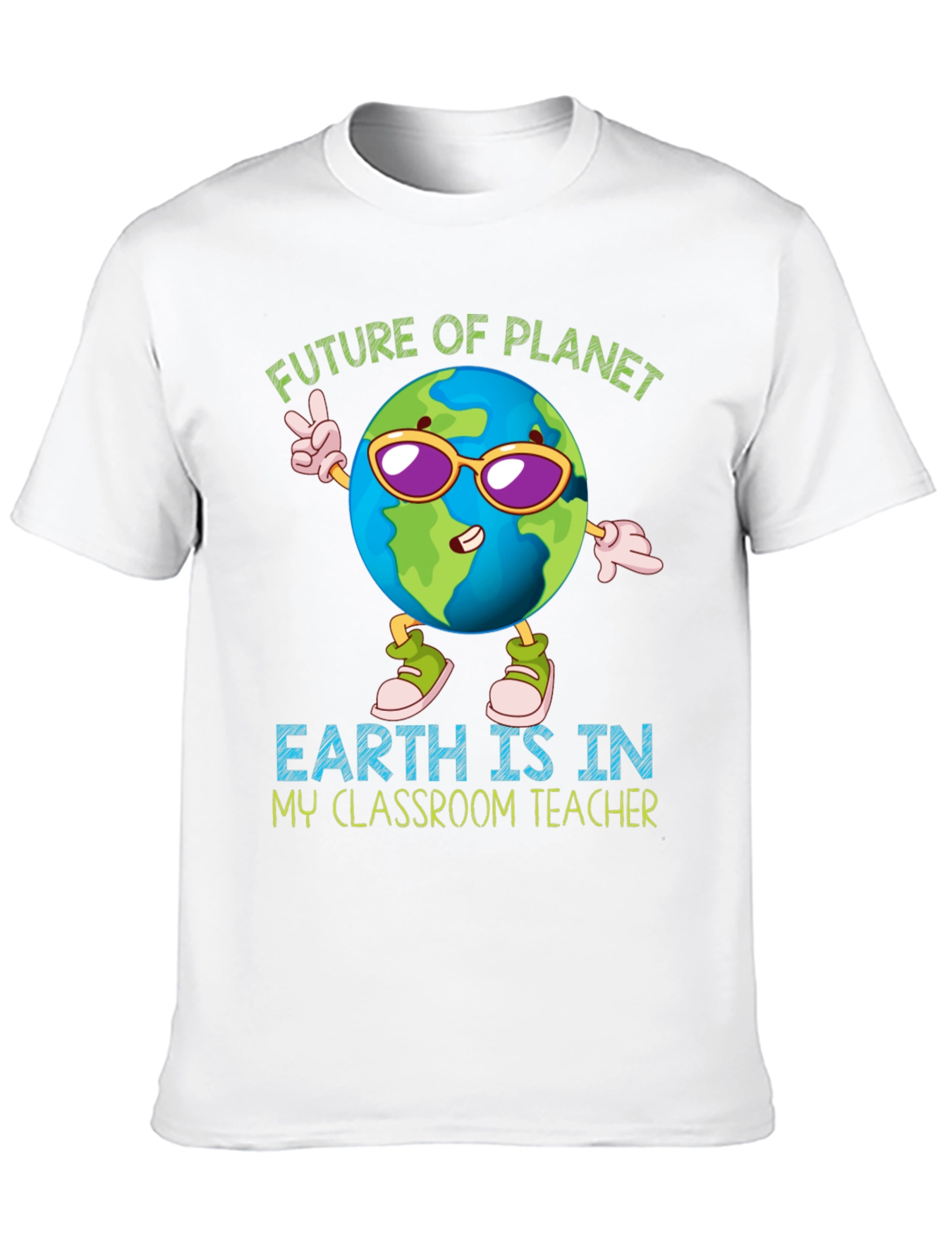 Future Planet Earth Teacher T-Shirt
