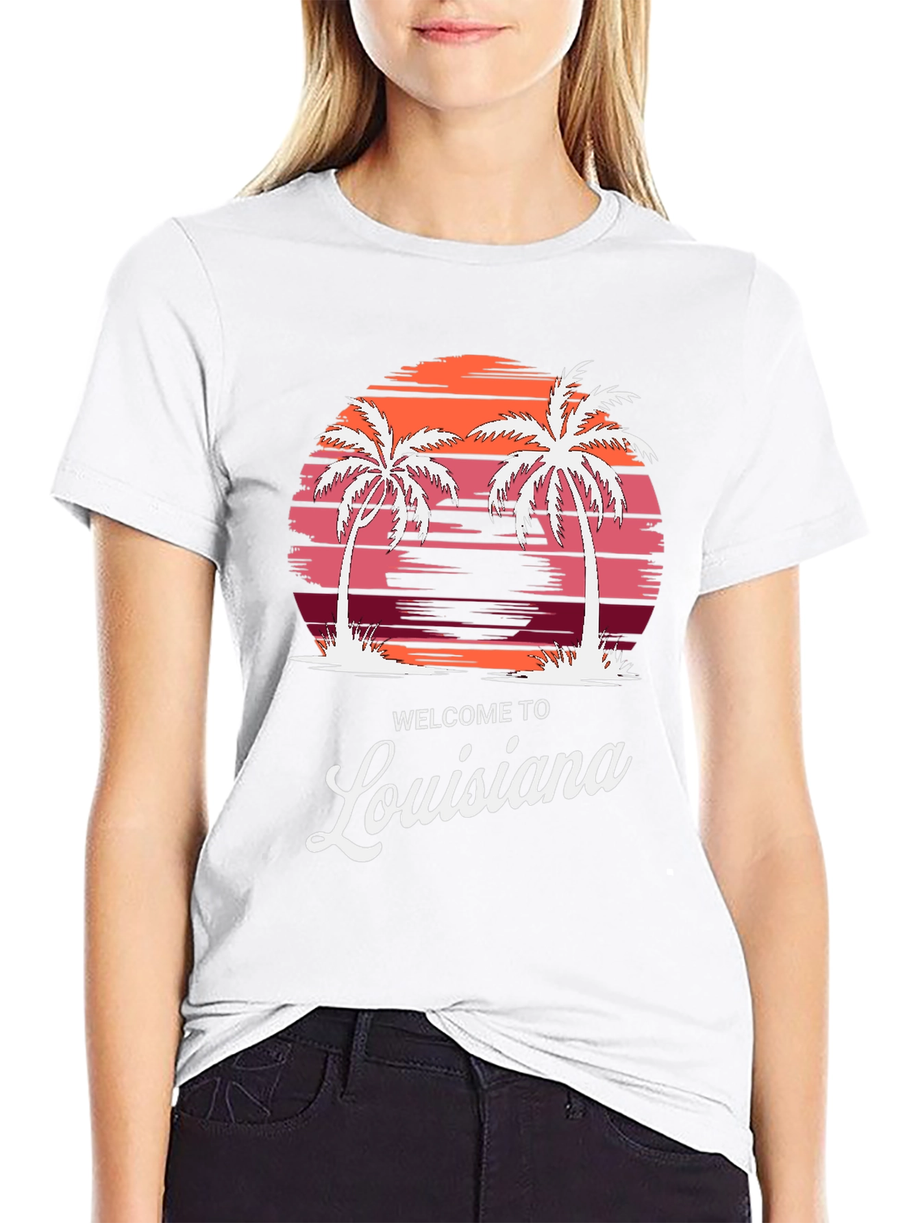 Welcome to Louisiana Palm Tree T-Shirt