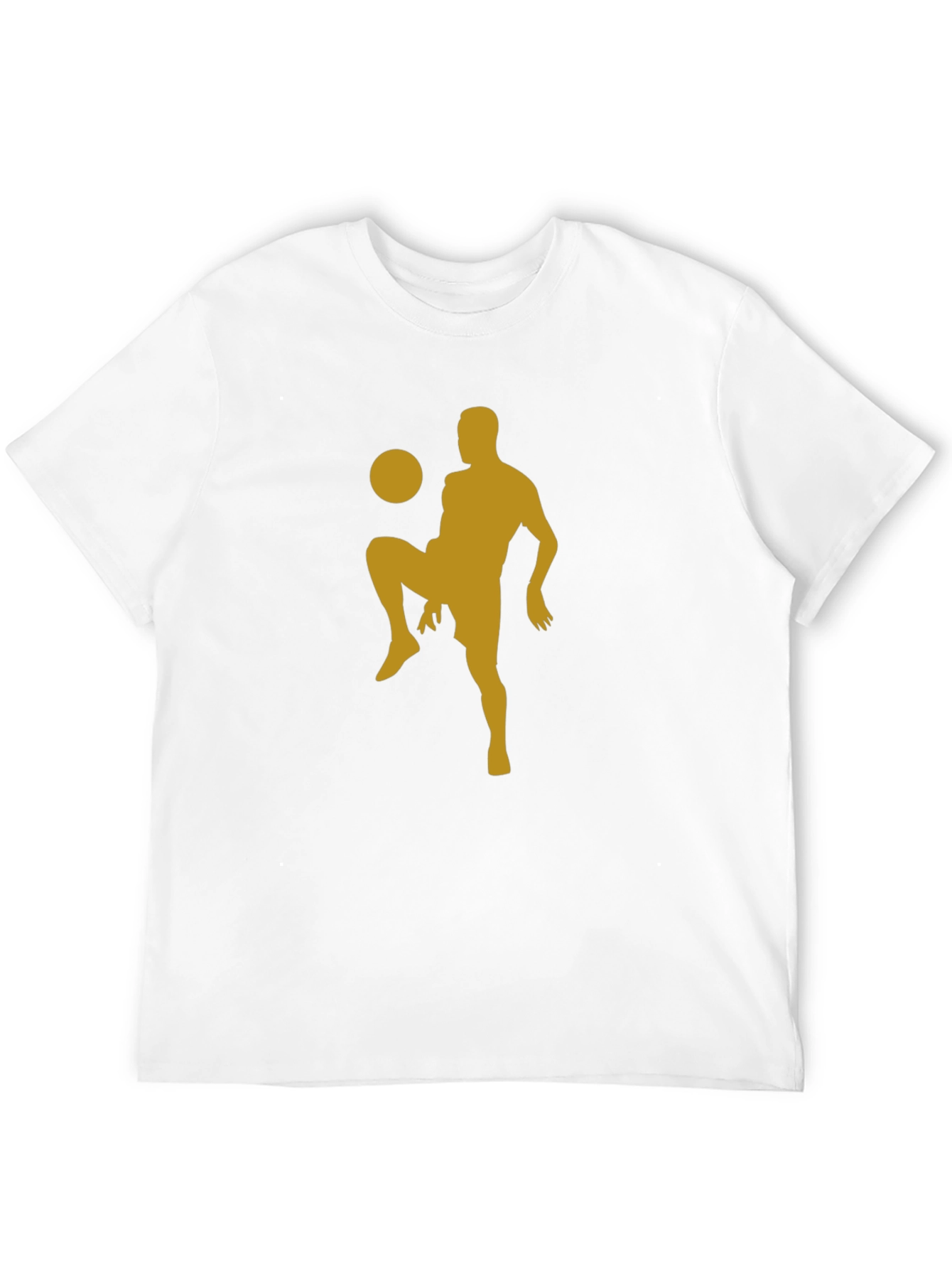 Soccer Silhouette Black T-Shirt