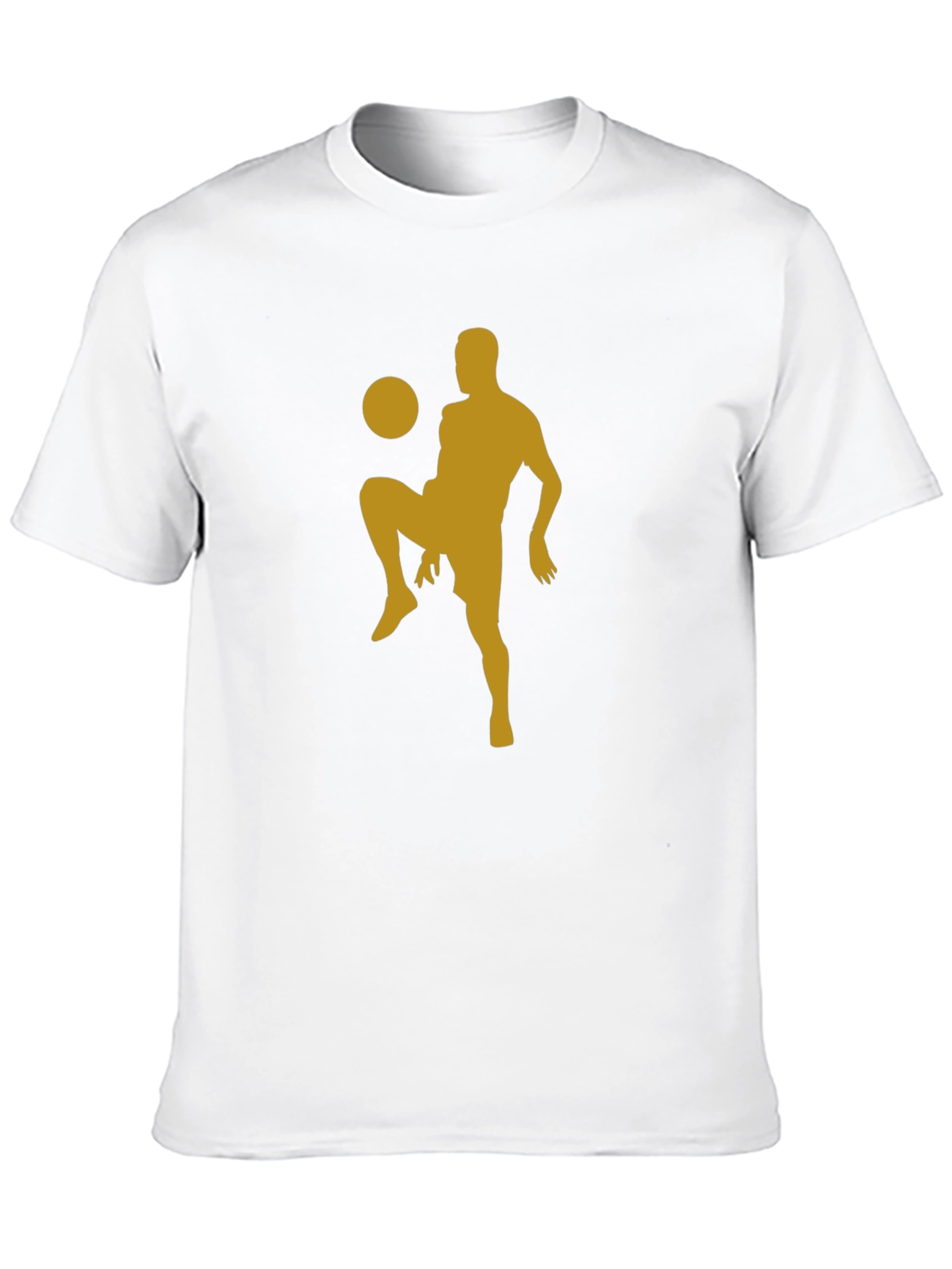 Soccer Silhouette Black T-Shirt
