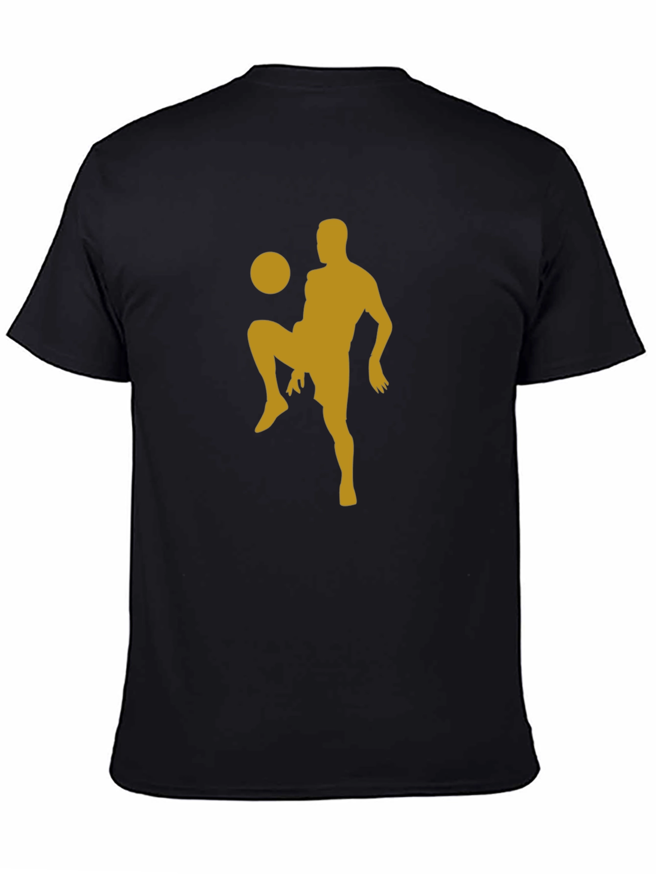 Soccer Silhouette Black T-Shirt