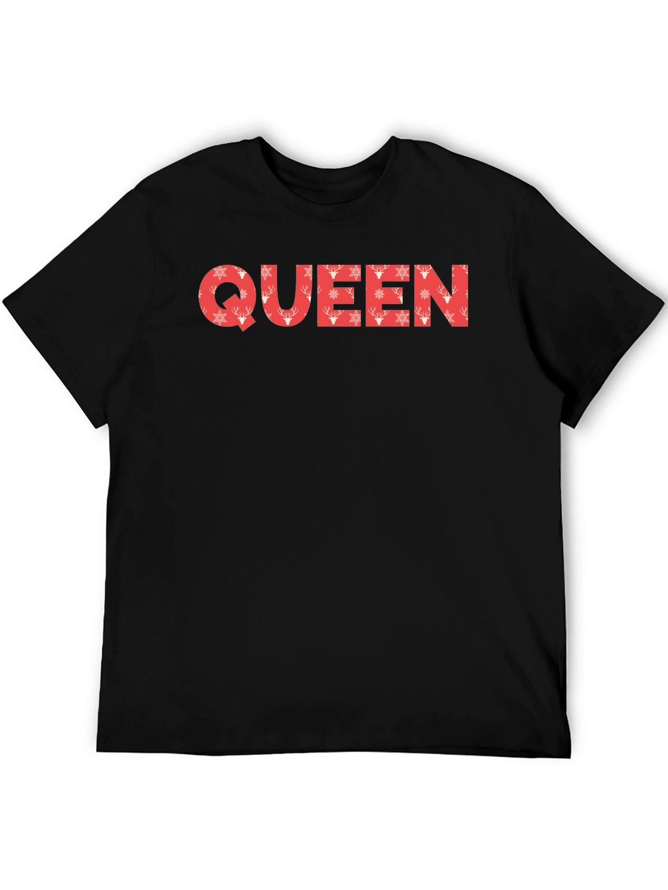 Queen Christmas Pattern Tee - Holiday Style